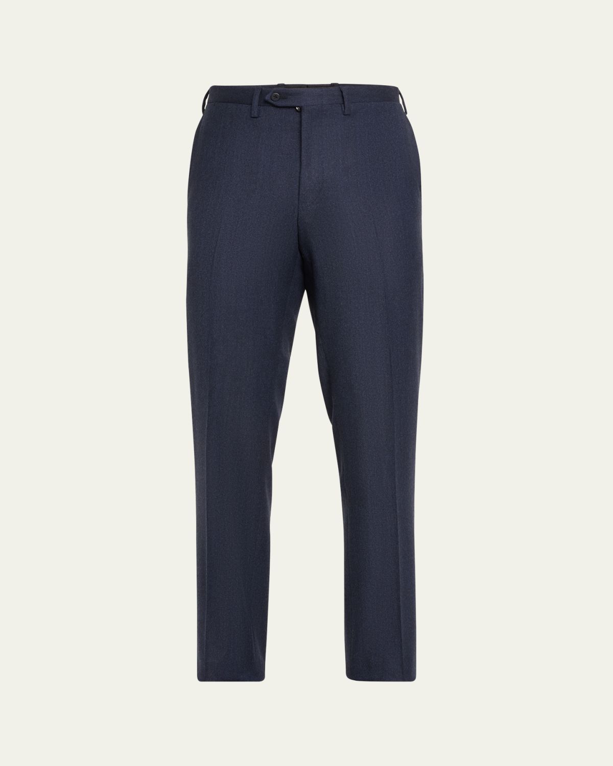 Kiton Men's Textured Blue Suit Trousers