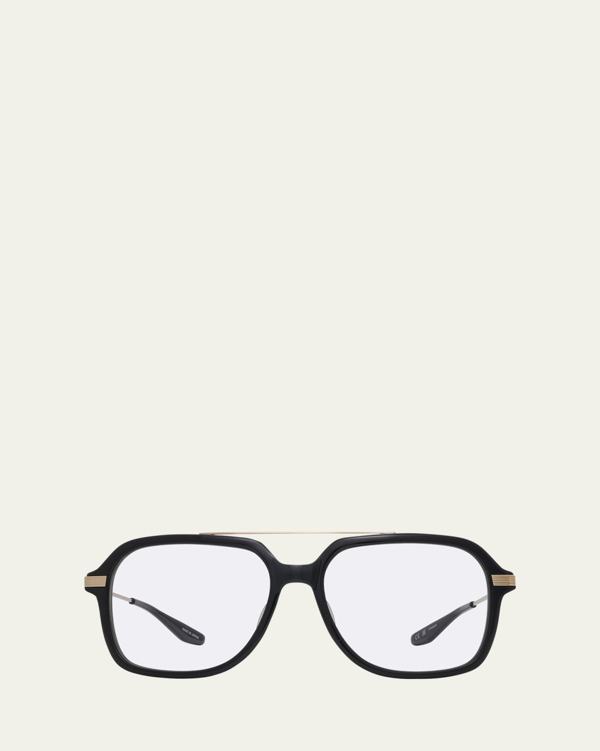 Barton Perreira D. Ellis Zyl & Titanium Square Glasses