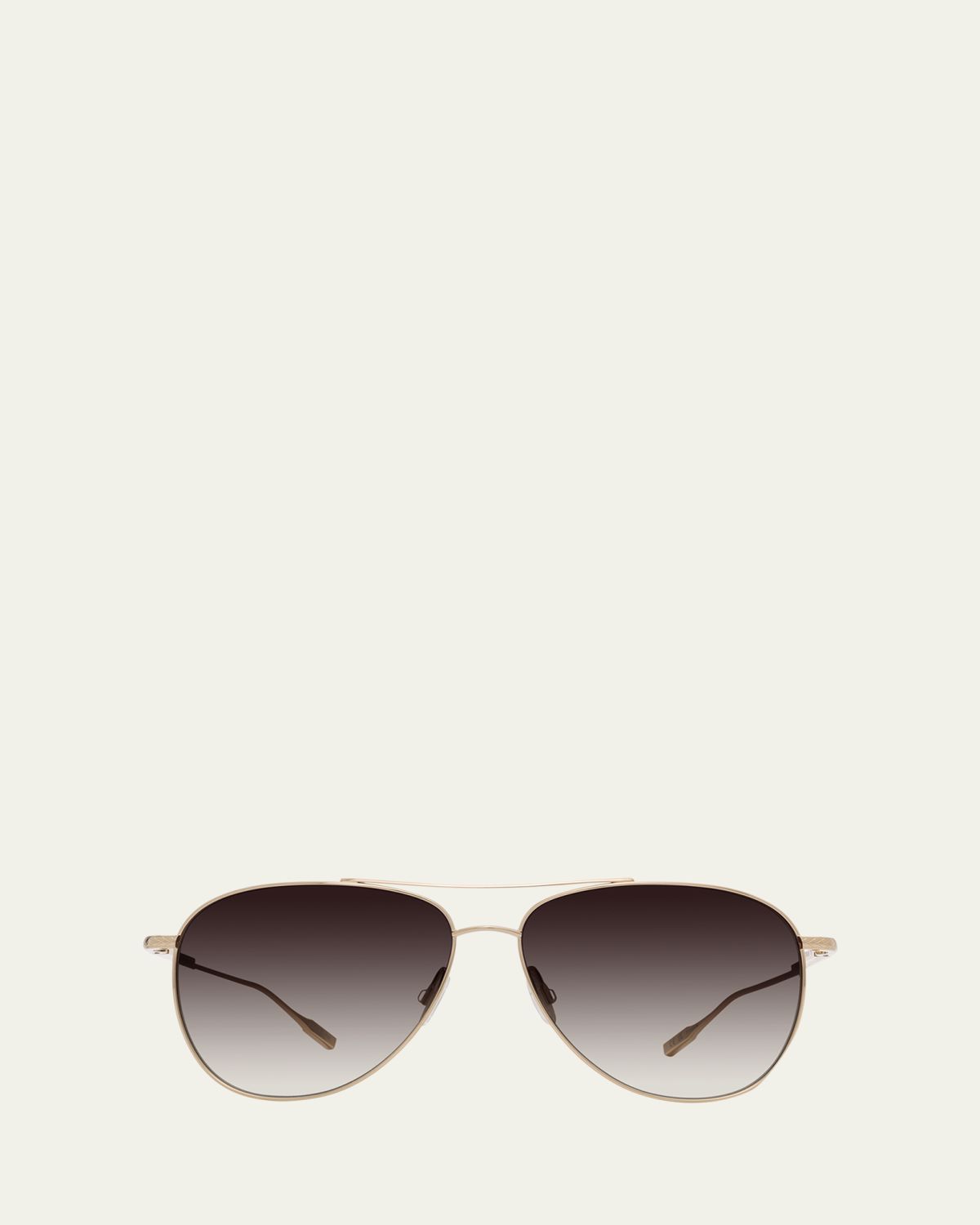 Barton Perreira Trask Golden Titanium Aviator Sunglasses