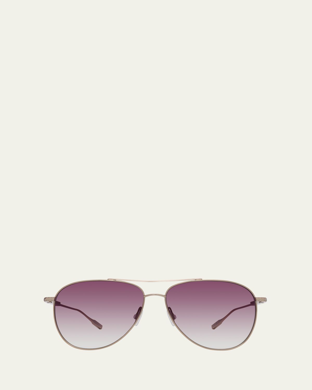 Barton Perreira Trask Rose Gold Titanium Aviator Sunglasses