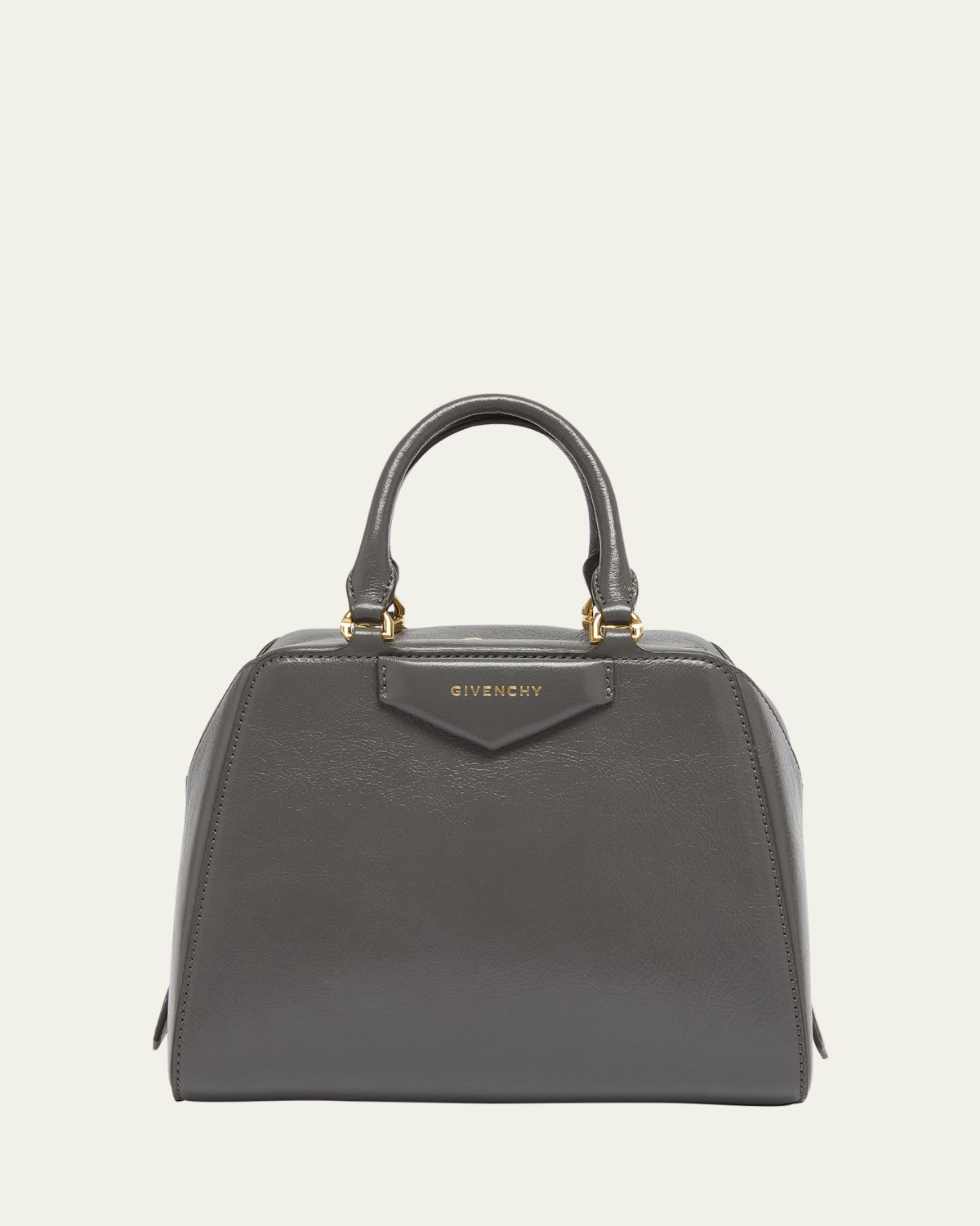 Givenchy Antigona Cube Mini Top-Handle Bag in Shiny Tumbled Leather