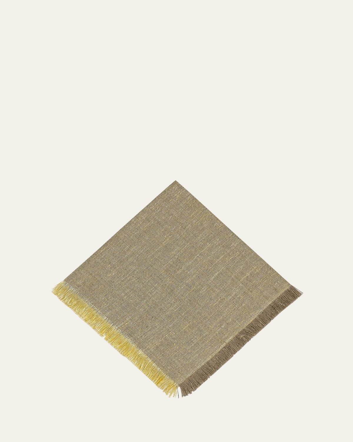 Tina Chen Designs Two-Tone Textured Fringe Napkin