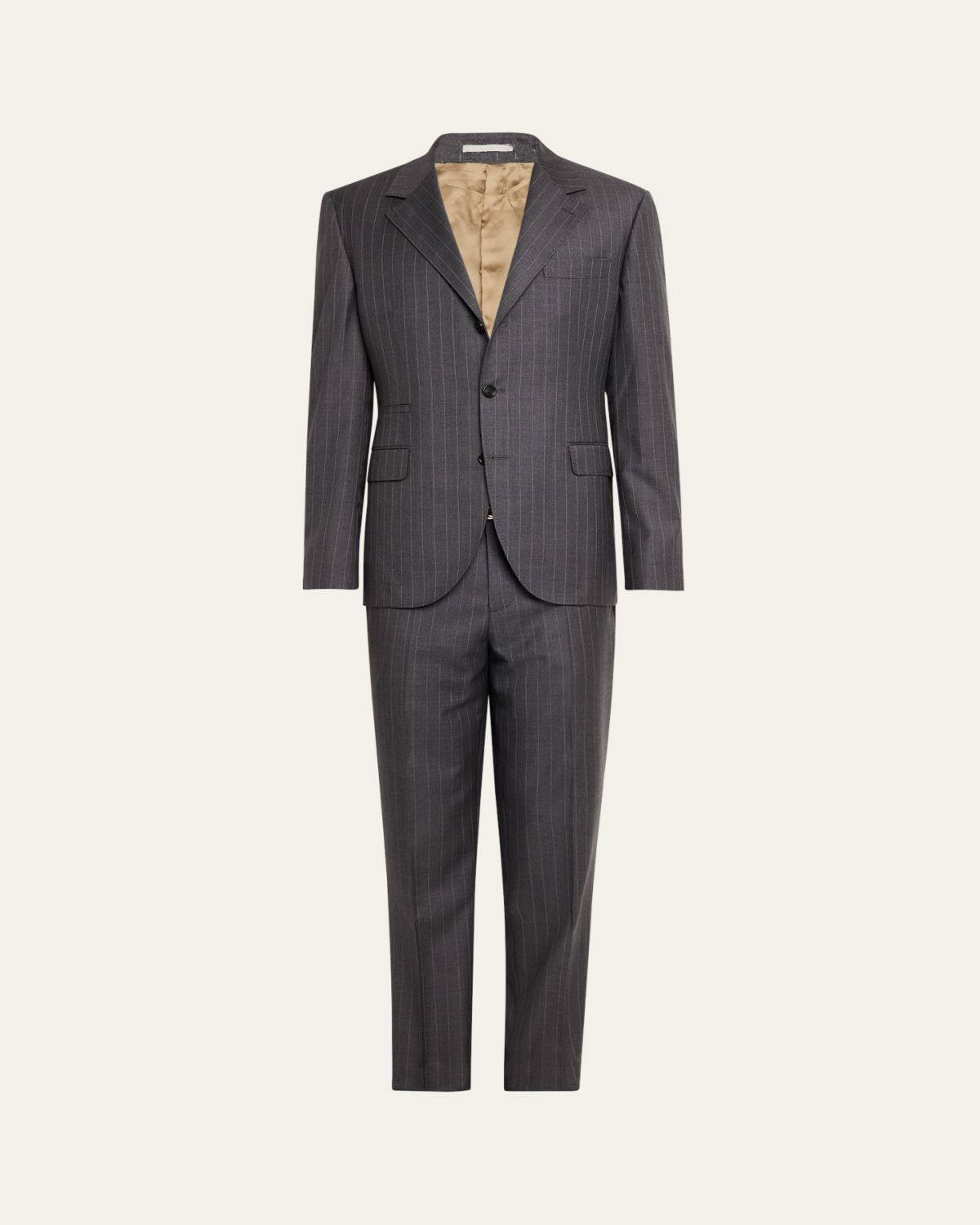 Brunello Cucinelli Men's 150s Wool Pinstripe Suit