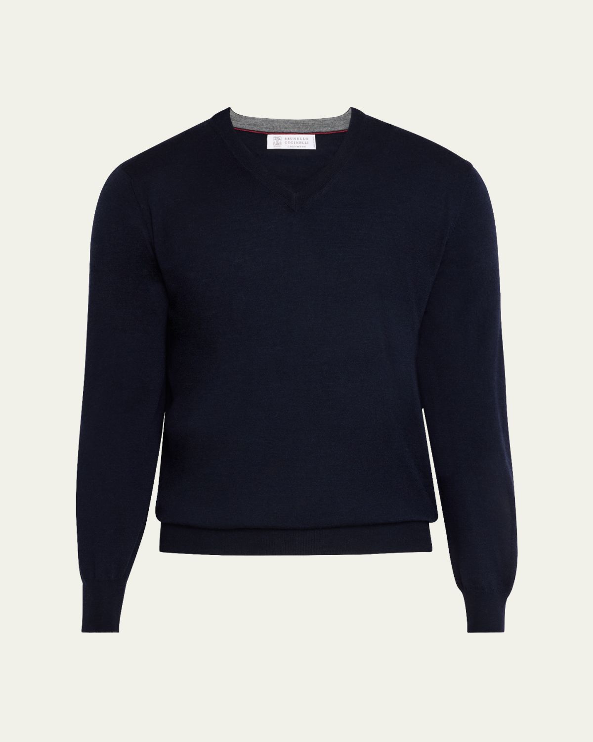 Brunello Cucinelli Men's Wool-Cashmere V-Neck Sweater