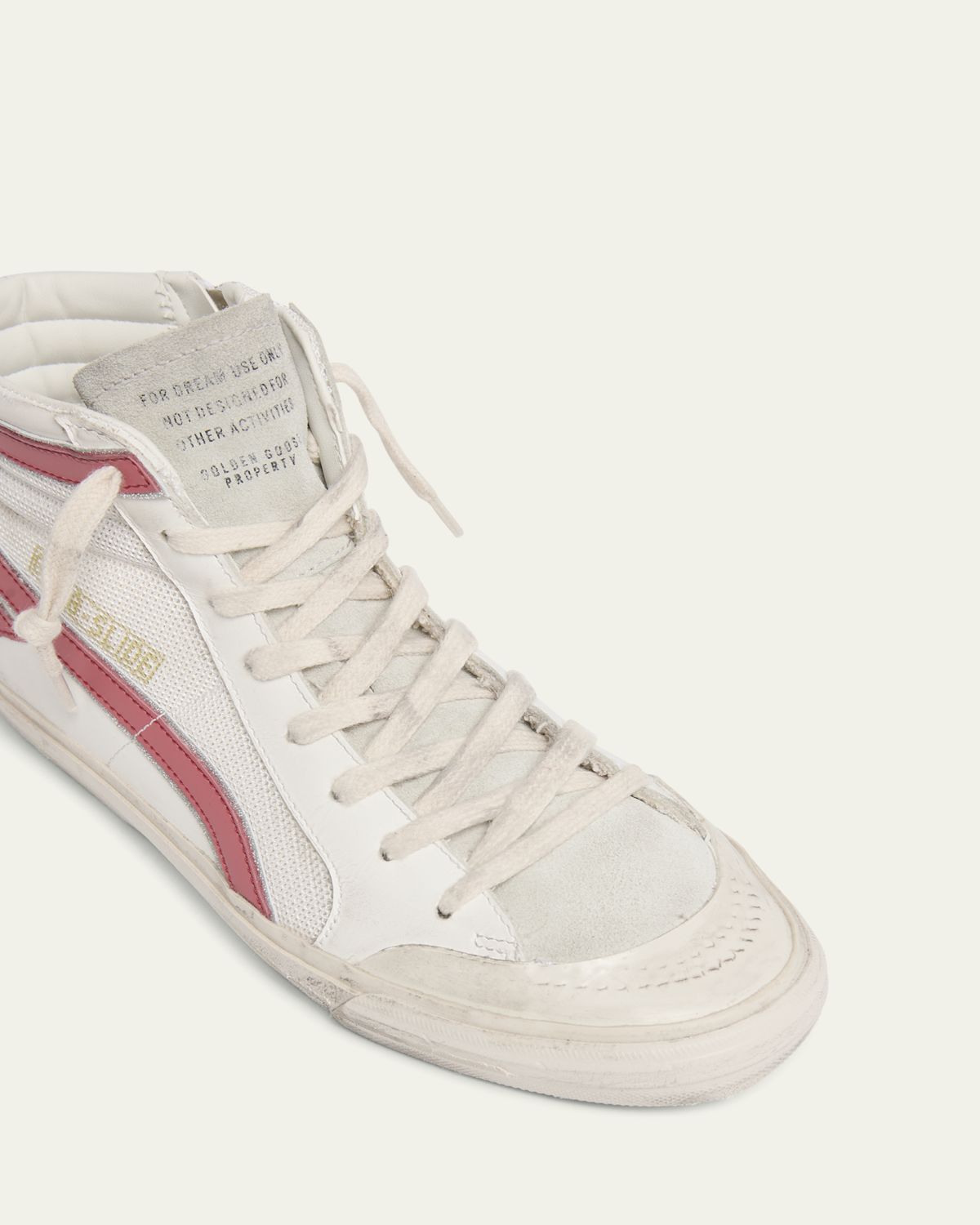 Golden Goose Slide Leather Mesh Mid-Top Sneakers | Thumbnail 5 Golden Goose Slide Leather Mesh Mid-Top Sneakers | Thumbnail 5