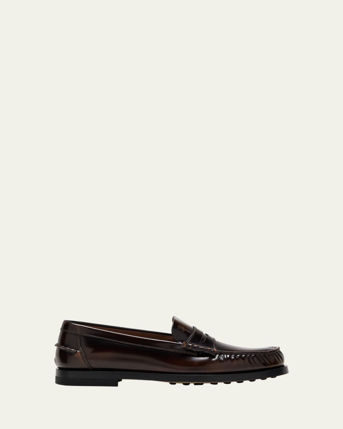 Tod's Gomma Patent Leather Penny Loafers
