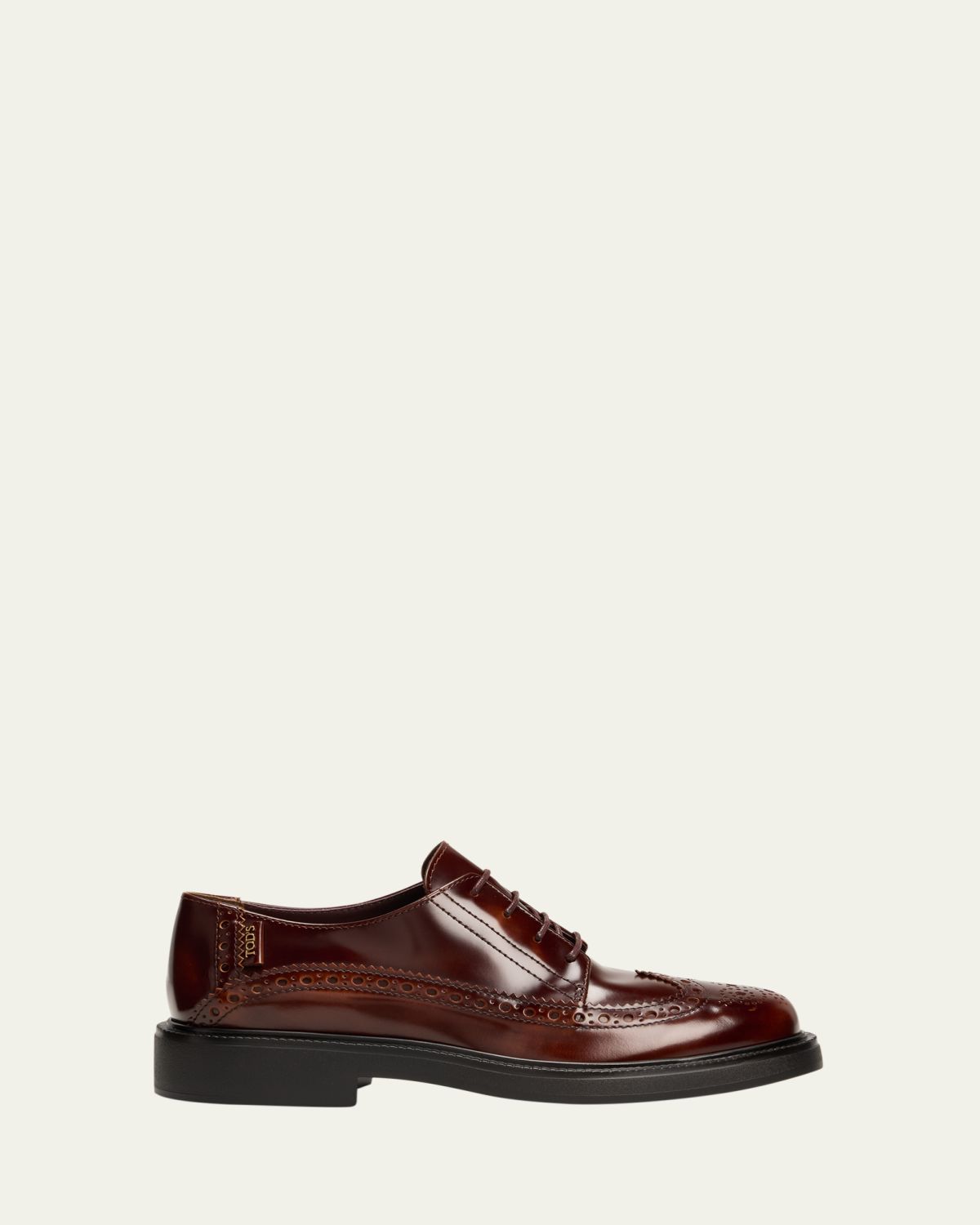 Tod's Gomma Leather Wing-Tip Oxford Loafers