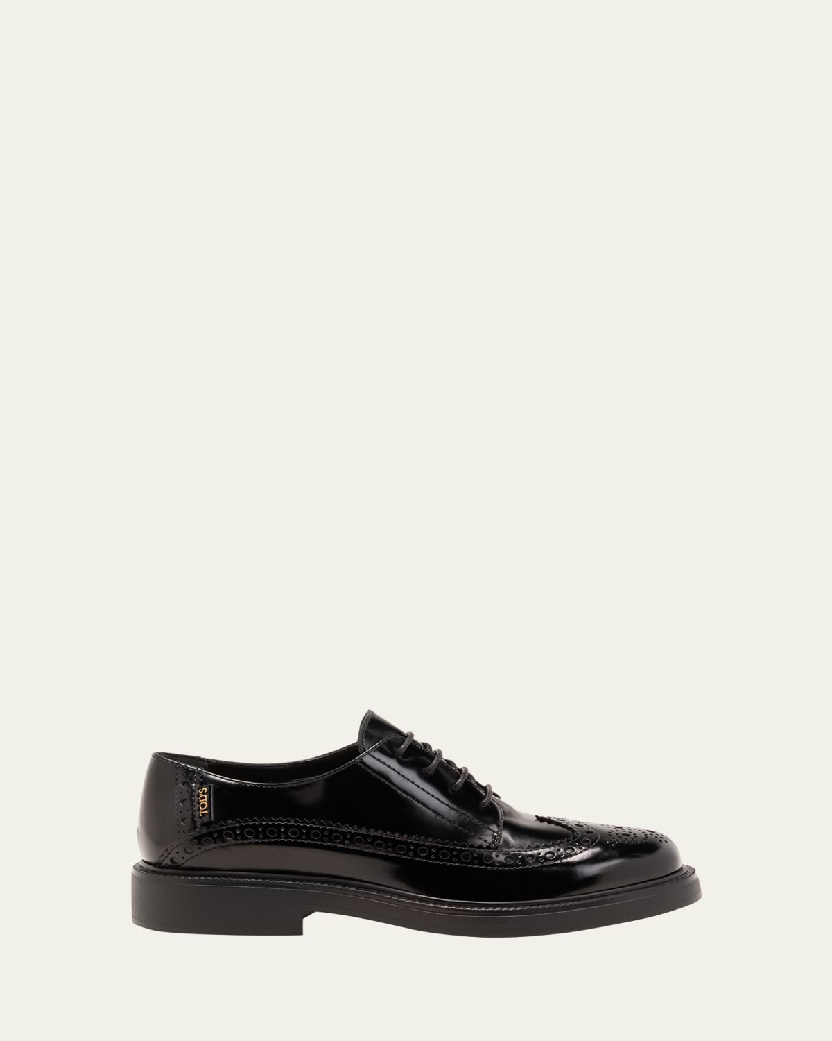Tod's Gomma Leather Lace-Up Oxford Loafers