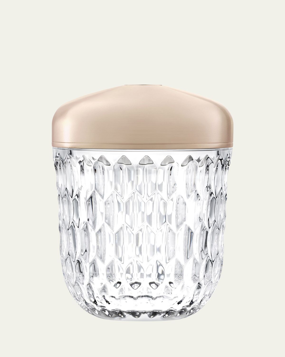Saint Louis Crystal Folia Mini Portable Lamp, Champagne | Thumbnail 3