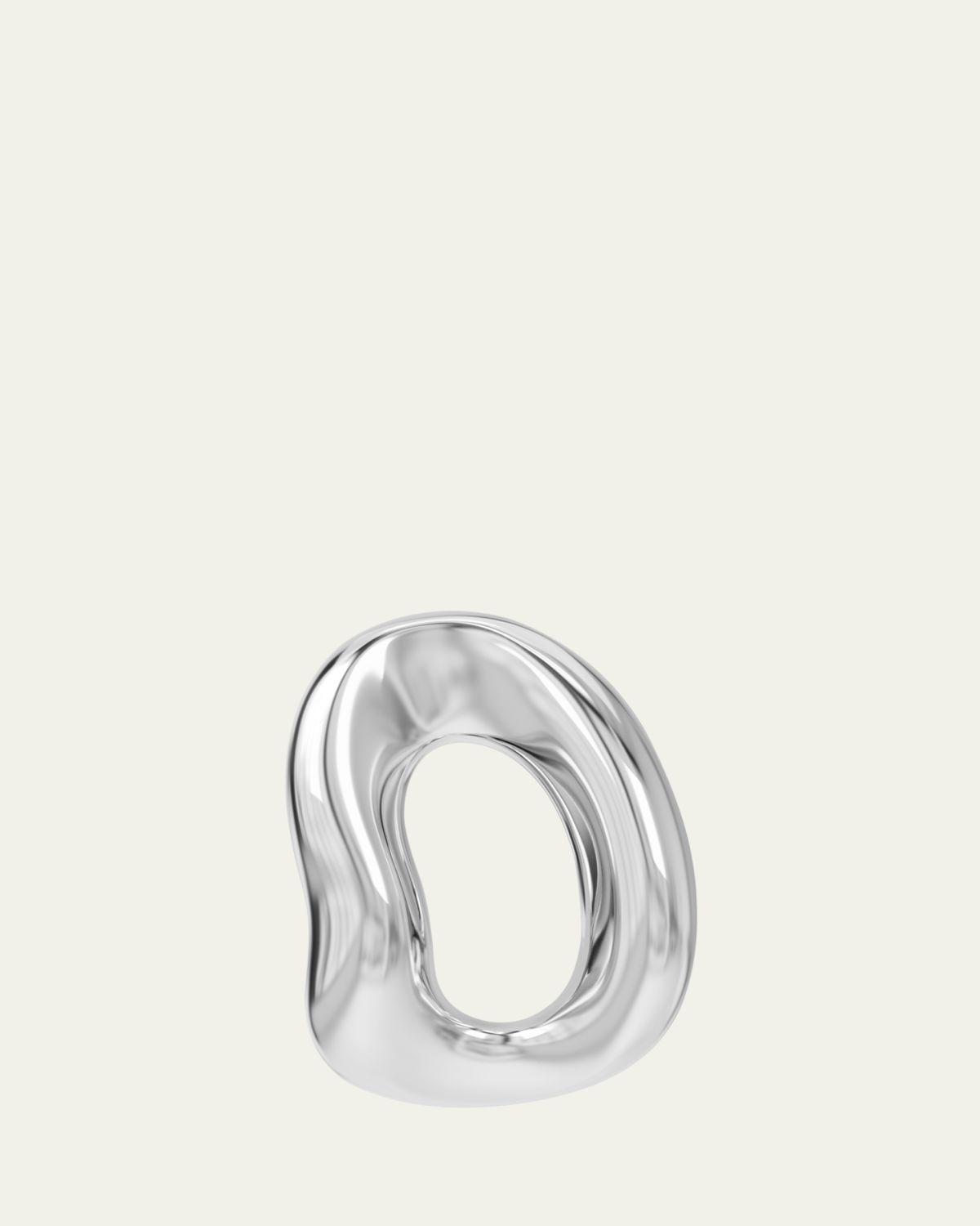 Charlotte Chesnais Sterling Silver Shima Hoop Earring, Single