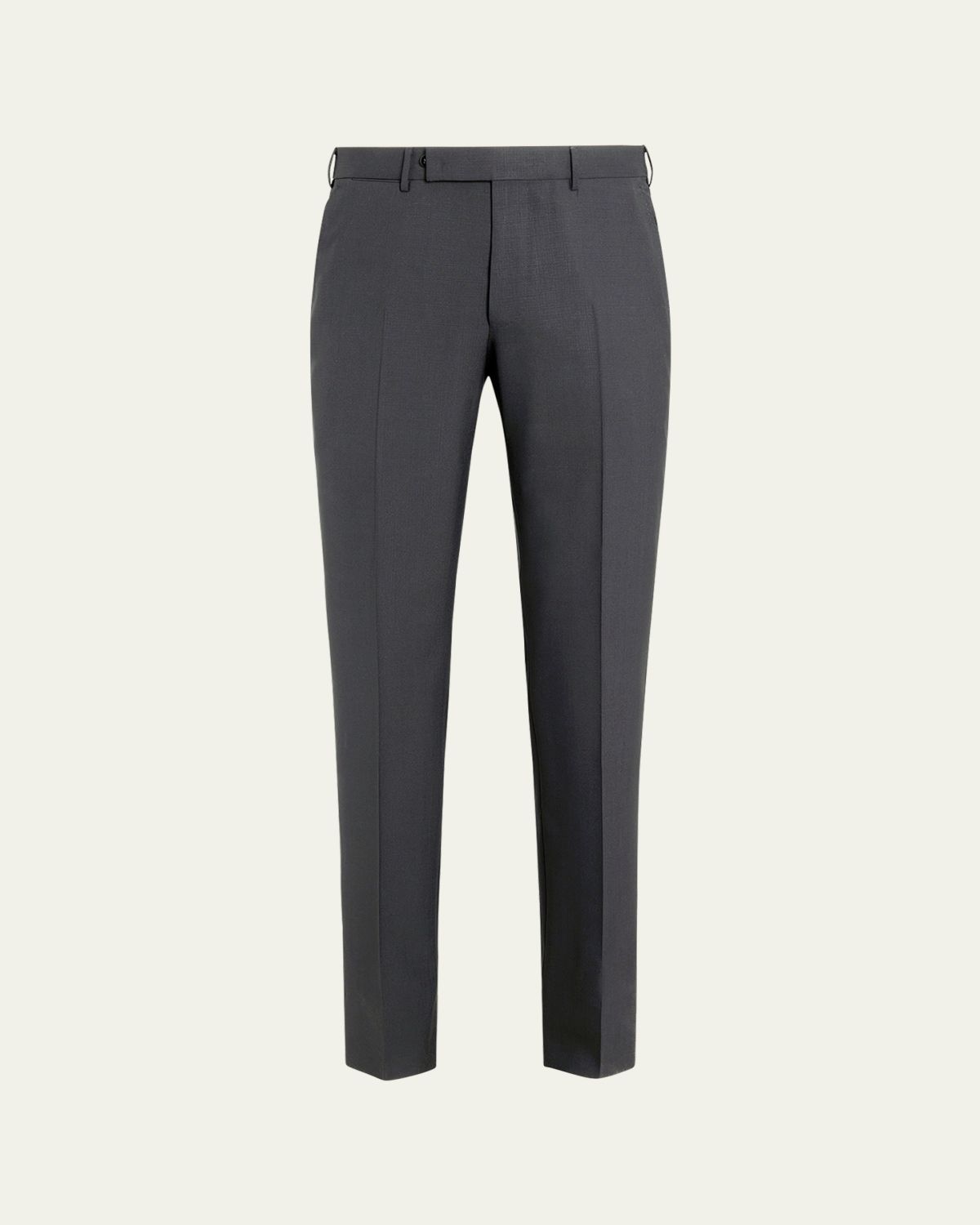 ZEGNA Men's High Performance Flat-Front Trousers