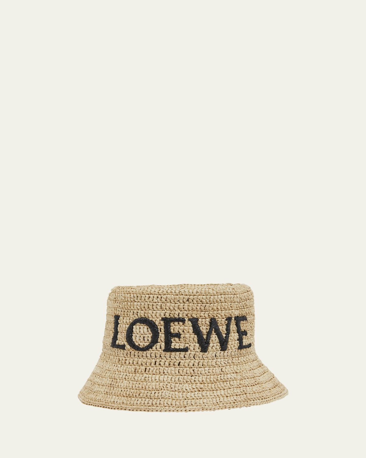 Loewe Logo Woven Raffia Bucket Hat | Thumbnail 3