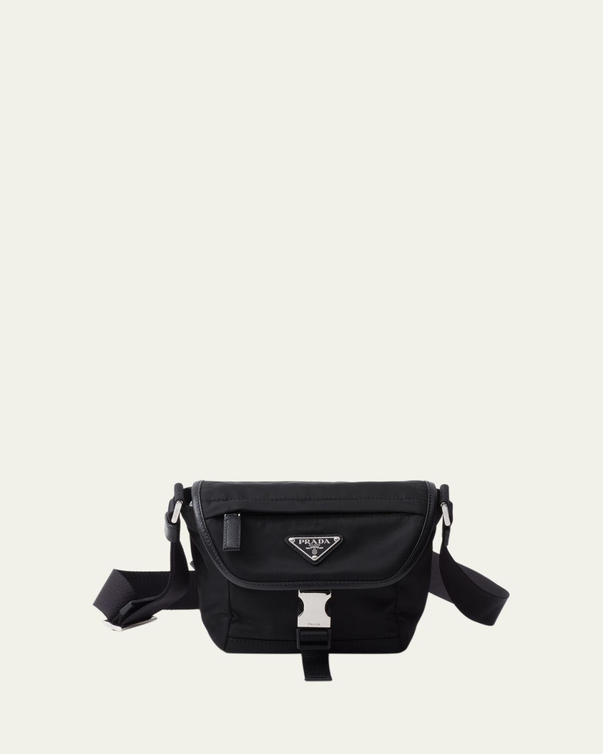 Prada Men's Re-Nylon and Saffiano Leather Shoulder Bag
