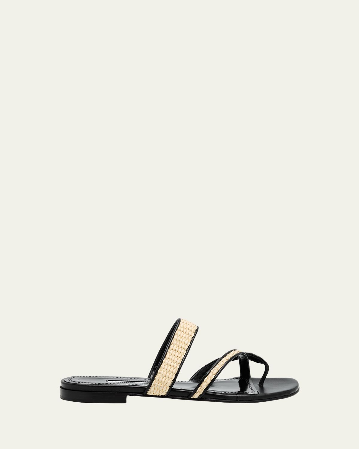 Manolo Blahnik Susara Woven Flat Slide Sandals | Thumbnail 6 Manolo Blahnik Susara Woven Flat Slide Sandals | Thumbnail 6