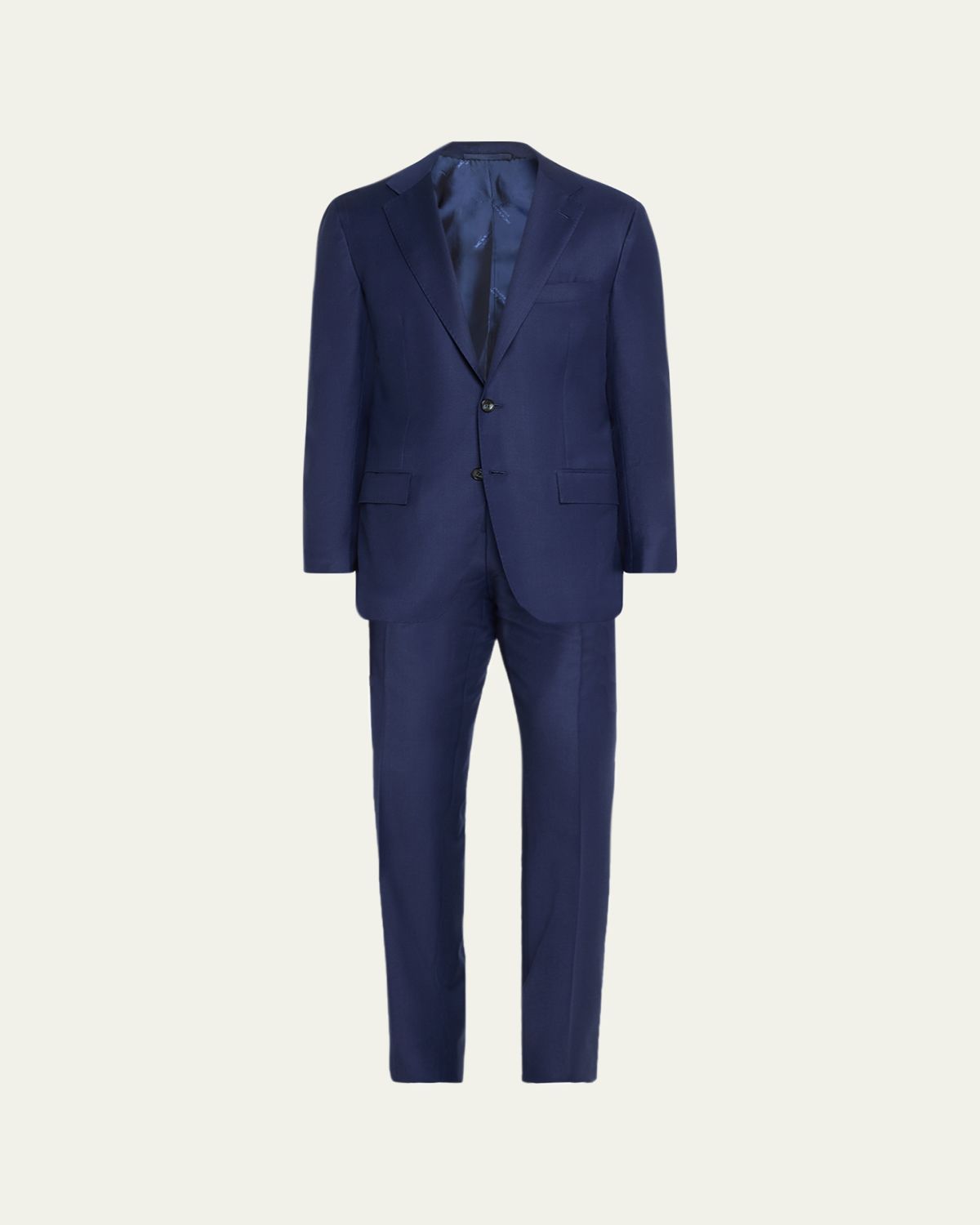 Kiton Men's Tonal Plaid Wool Suit