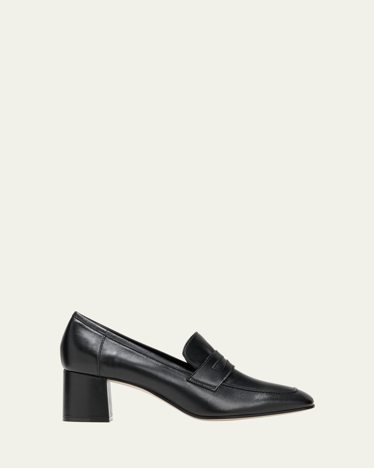 Sophique Essenziale Leather Heeled Penny Loafers