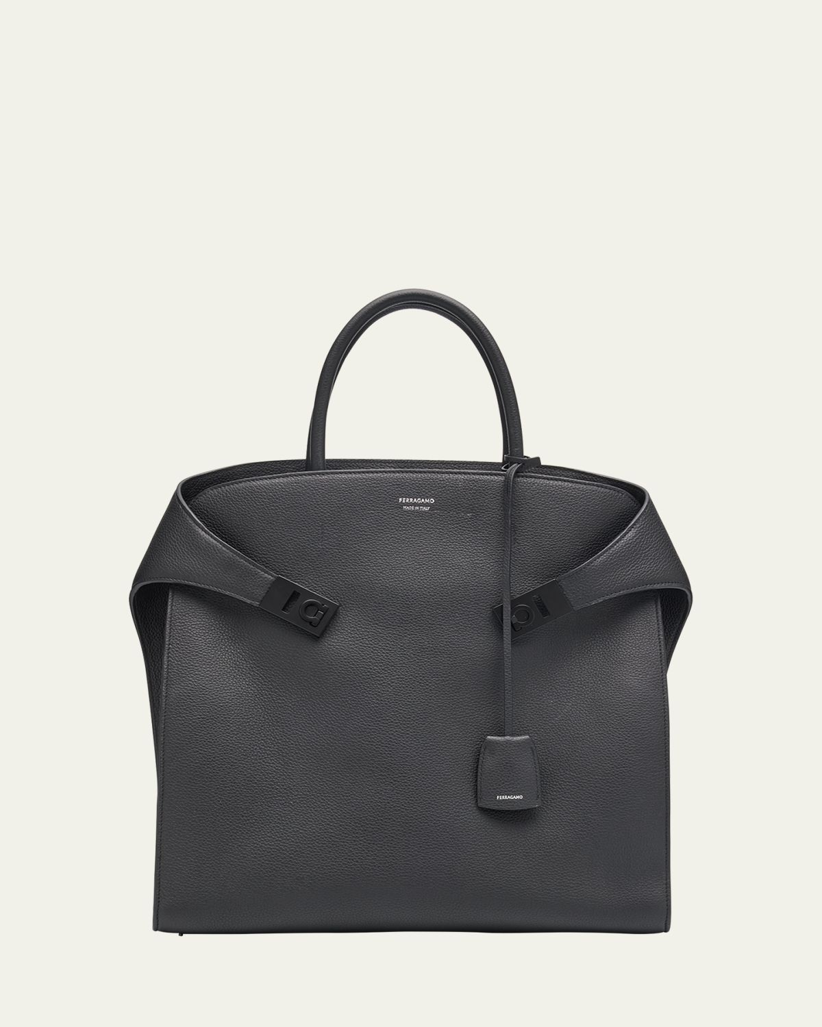 Ferragamo Men's Hug Leather Tote Bag