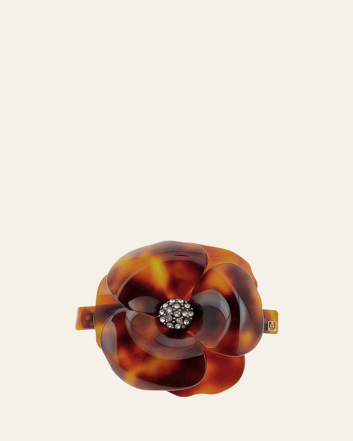 Alexandre de Paris Camelia Floral Barrette