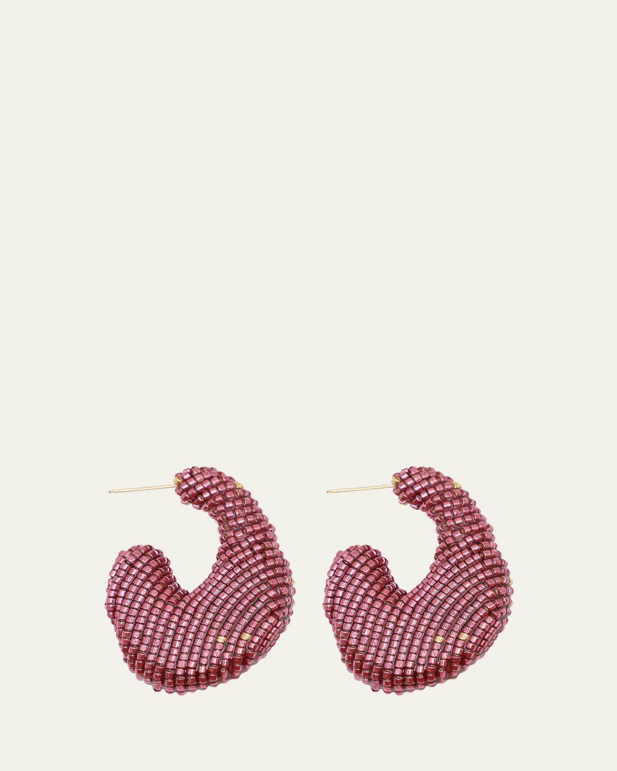 Susana Vega Aria Beaded Hoop Earrings