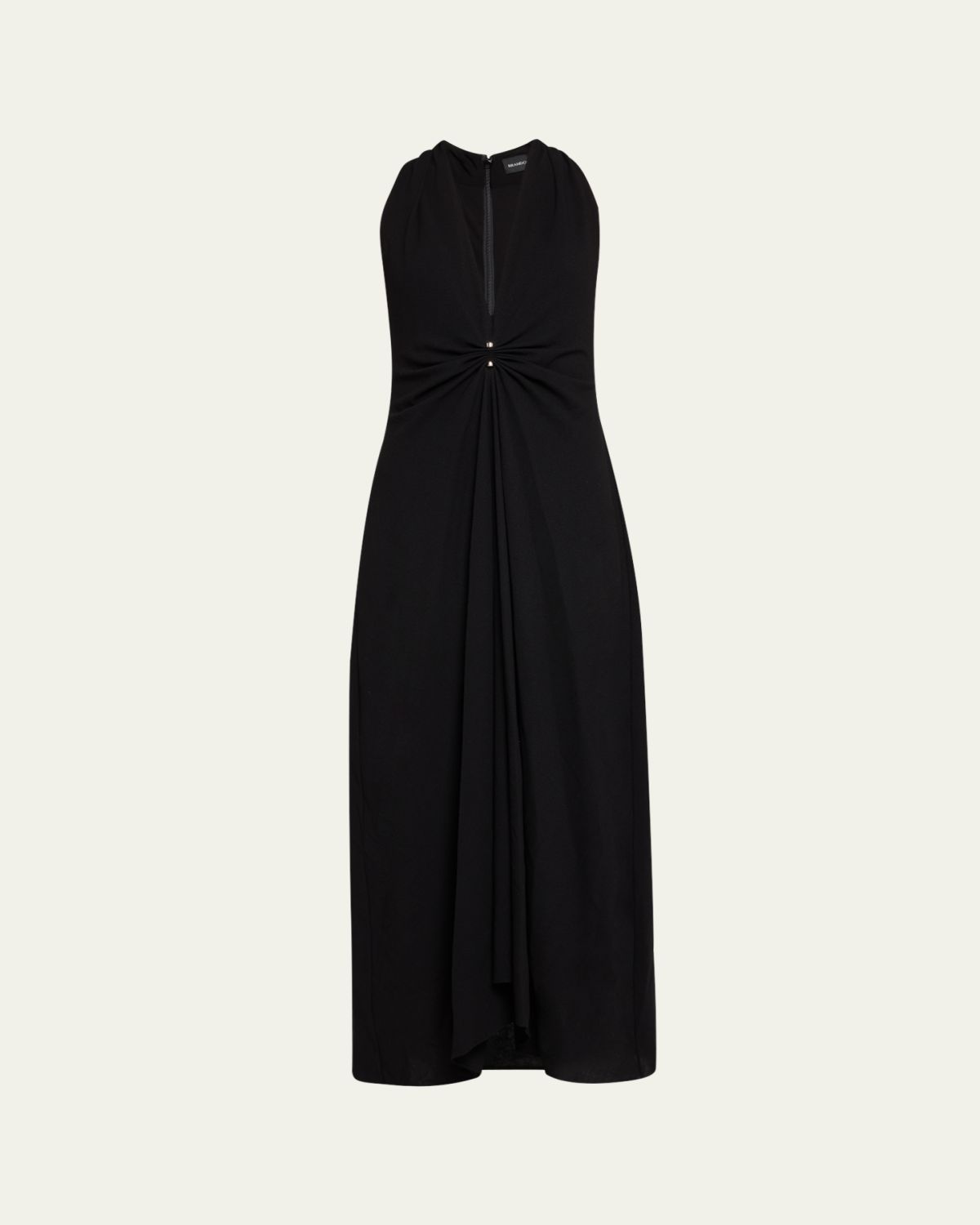 Brandon Maxwell The Banks Deep-V Maxi Dress | Thumbnail 6 Brandon Maxwell The Banks Deep-V Maxi Dress | Thumbnail 6