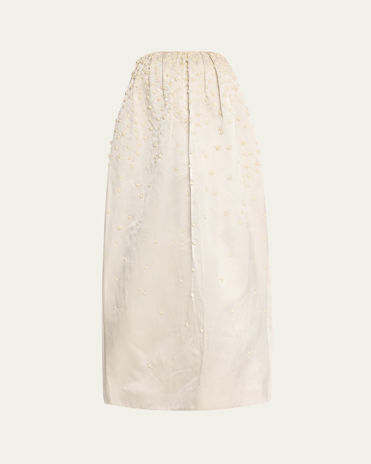Adam Lippes Brynn Pearly Strapless Silk Dress | Thumbnail 6
