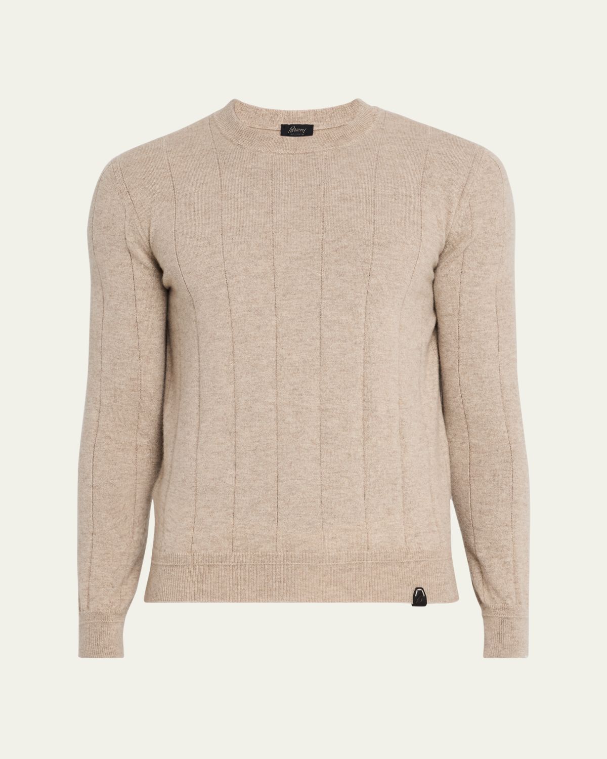 Brioni Men's Cashmere Rib Crewneck Sweater