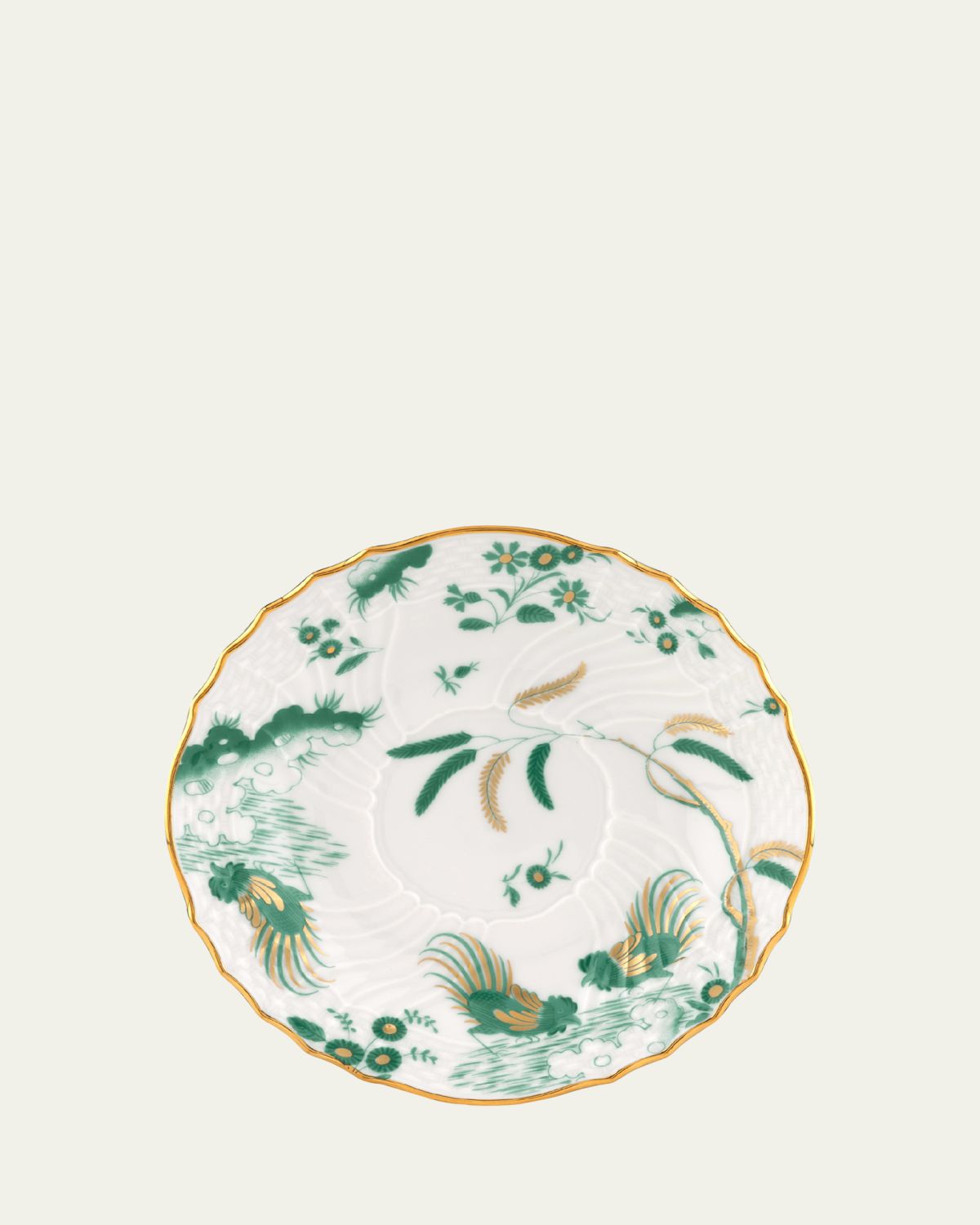 GINORI 1735 Oro di Doccia Tea Saucer, Giada