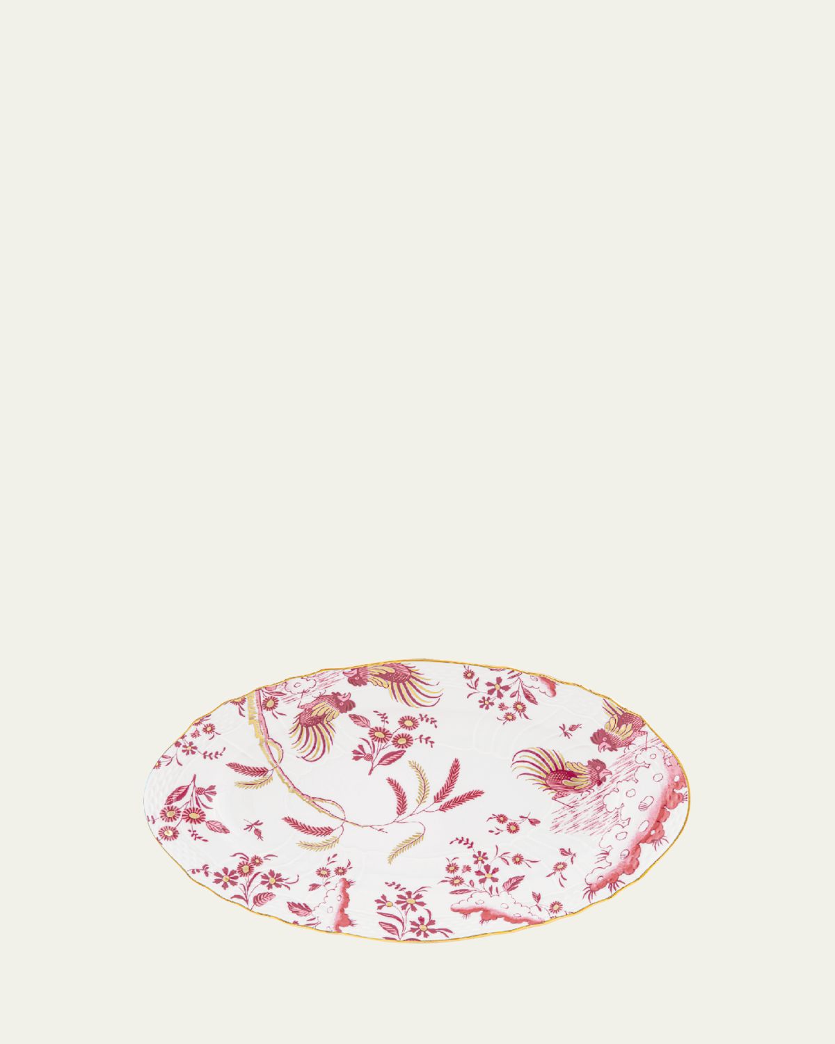GINORI 1735 Oro di Doccia Magenta Pickle Dish