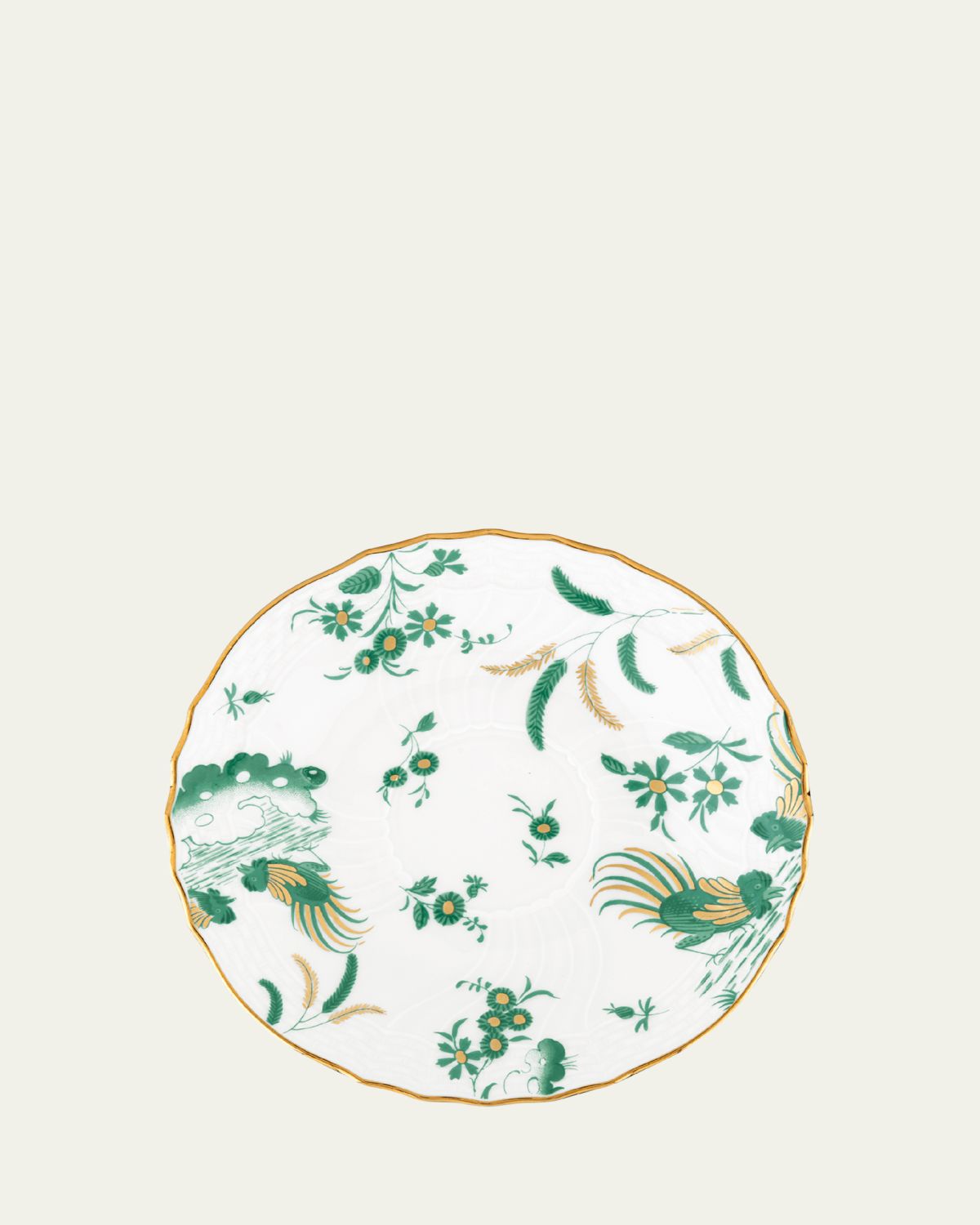GINORI 1735 Oro di Doccia Coffee Saucer, Giada