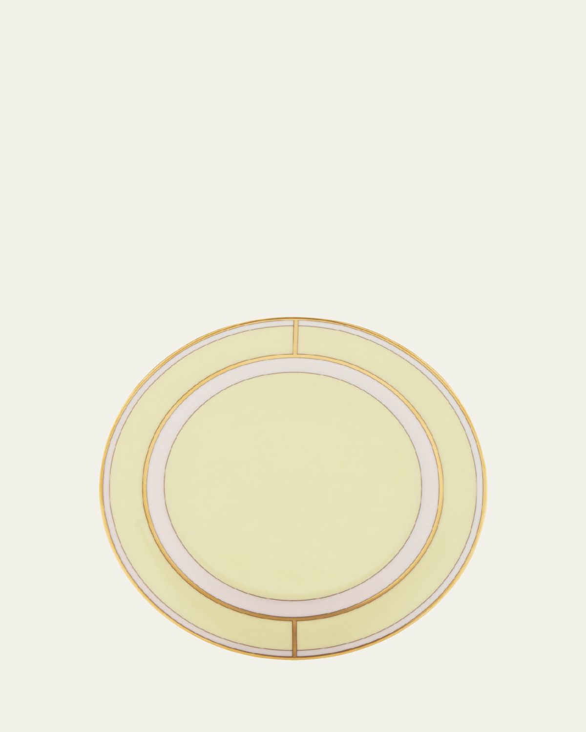 GINORI 1735 Diva Colonna Bread Plate, Giallo