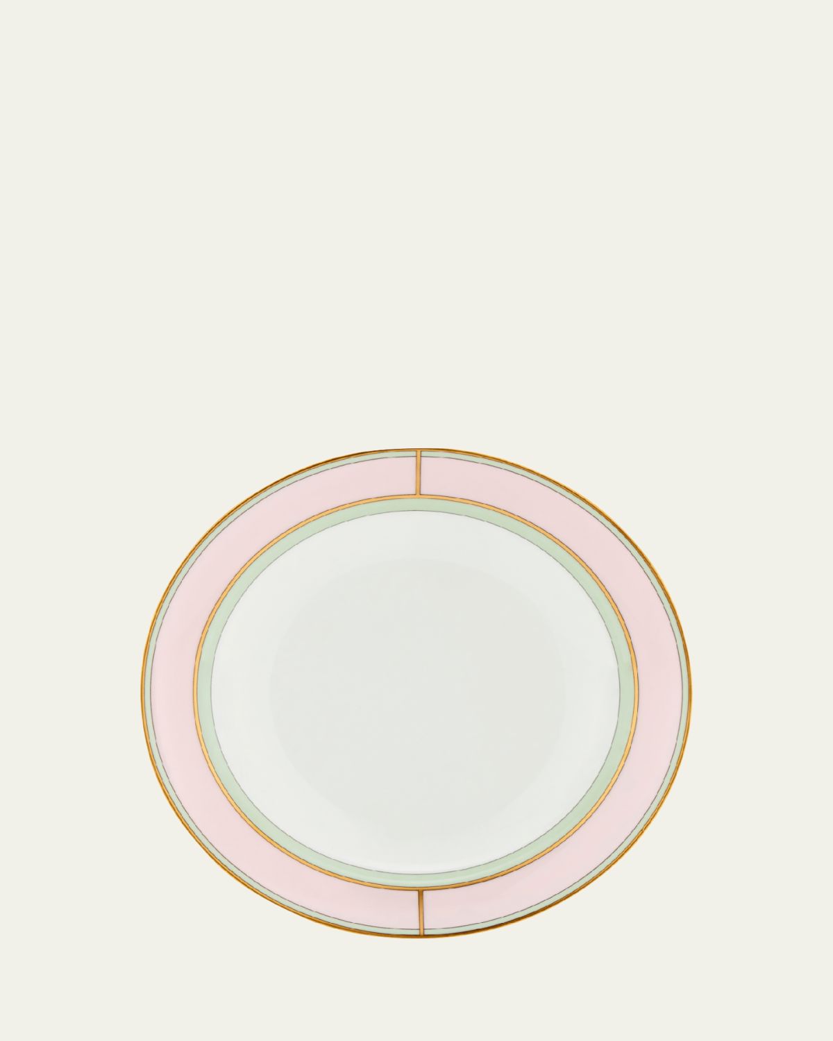 GINORI 1735 Diva Colonna Soup Plate, Rosa