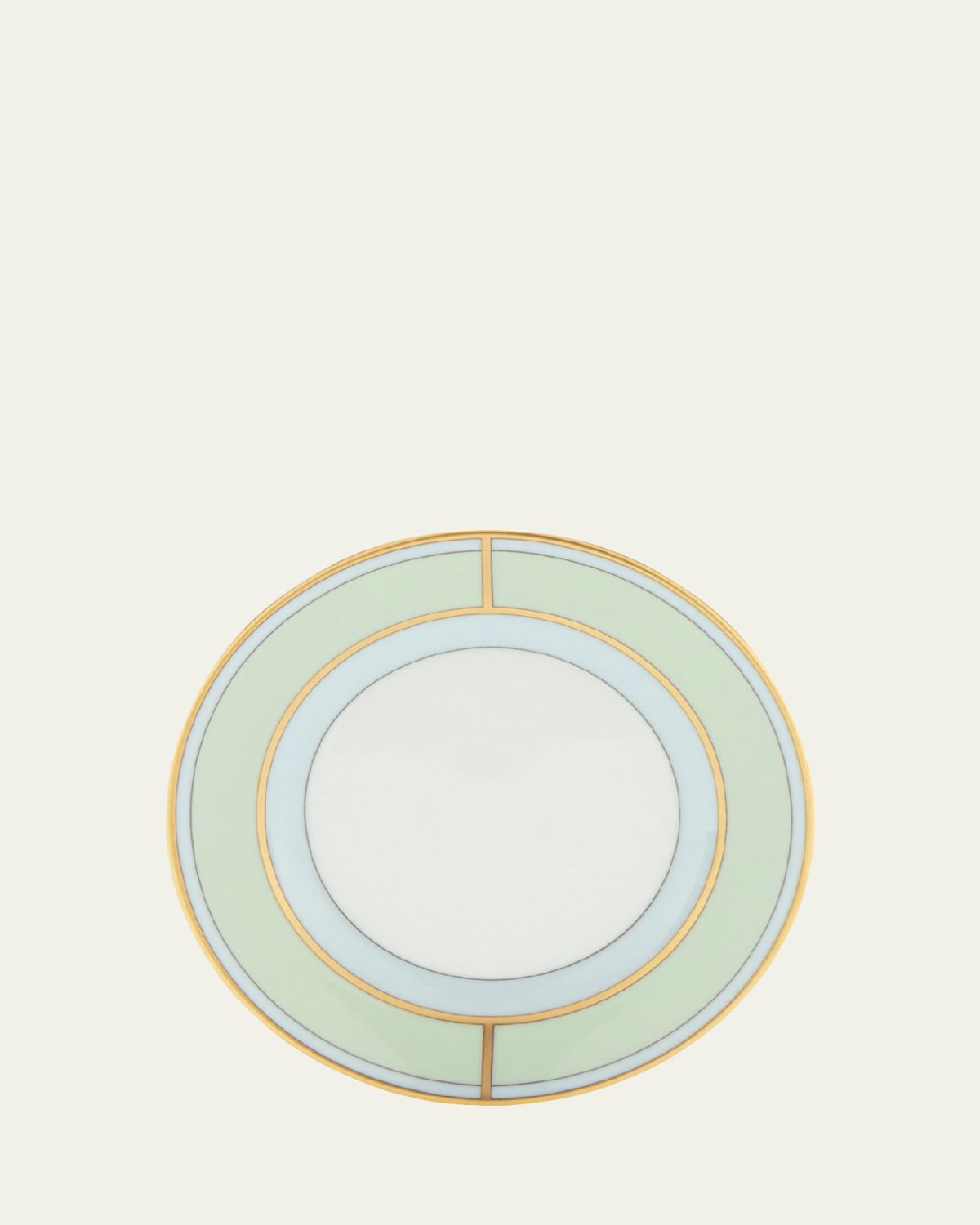 GINORI 1735 Diva Colonna Coffee Saucer, Verde