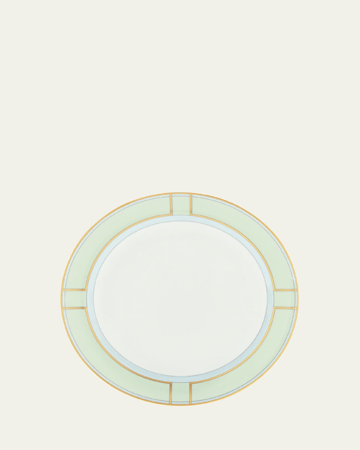 GINORI 1735 Diva Flat Plate, Verde