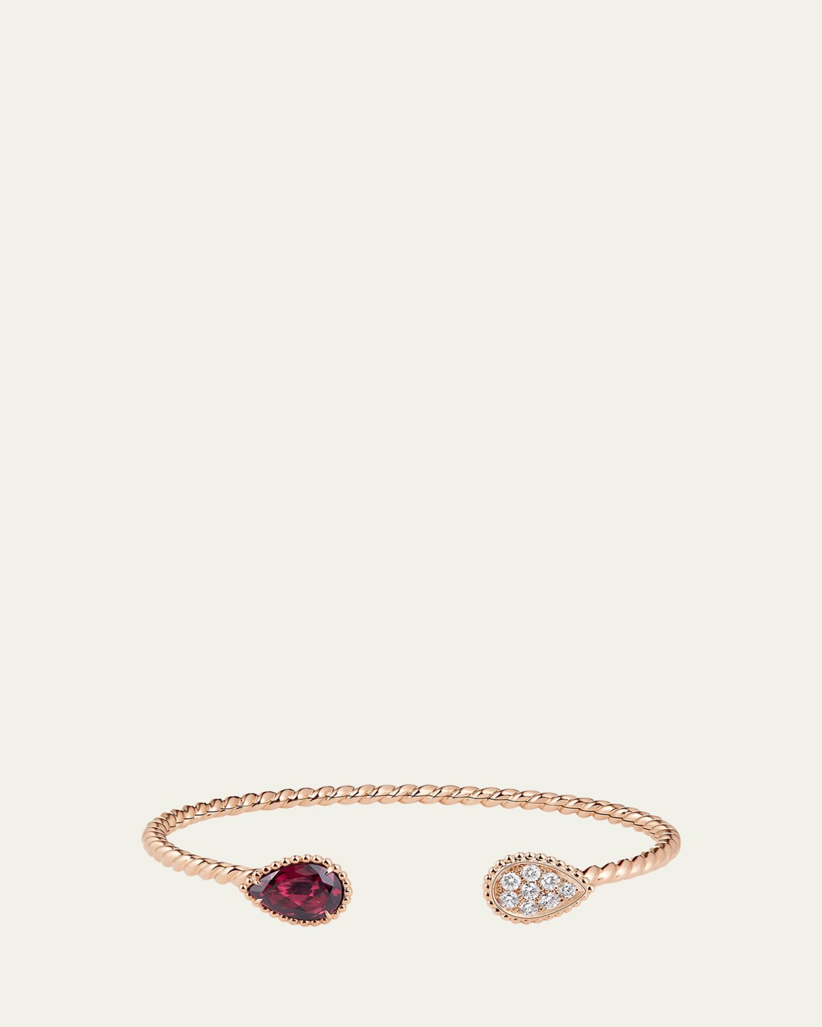 Boucheron Serpent Boheme Small Motif Rhodolite and Diamond Bracelet