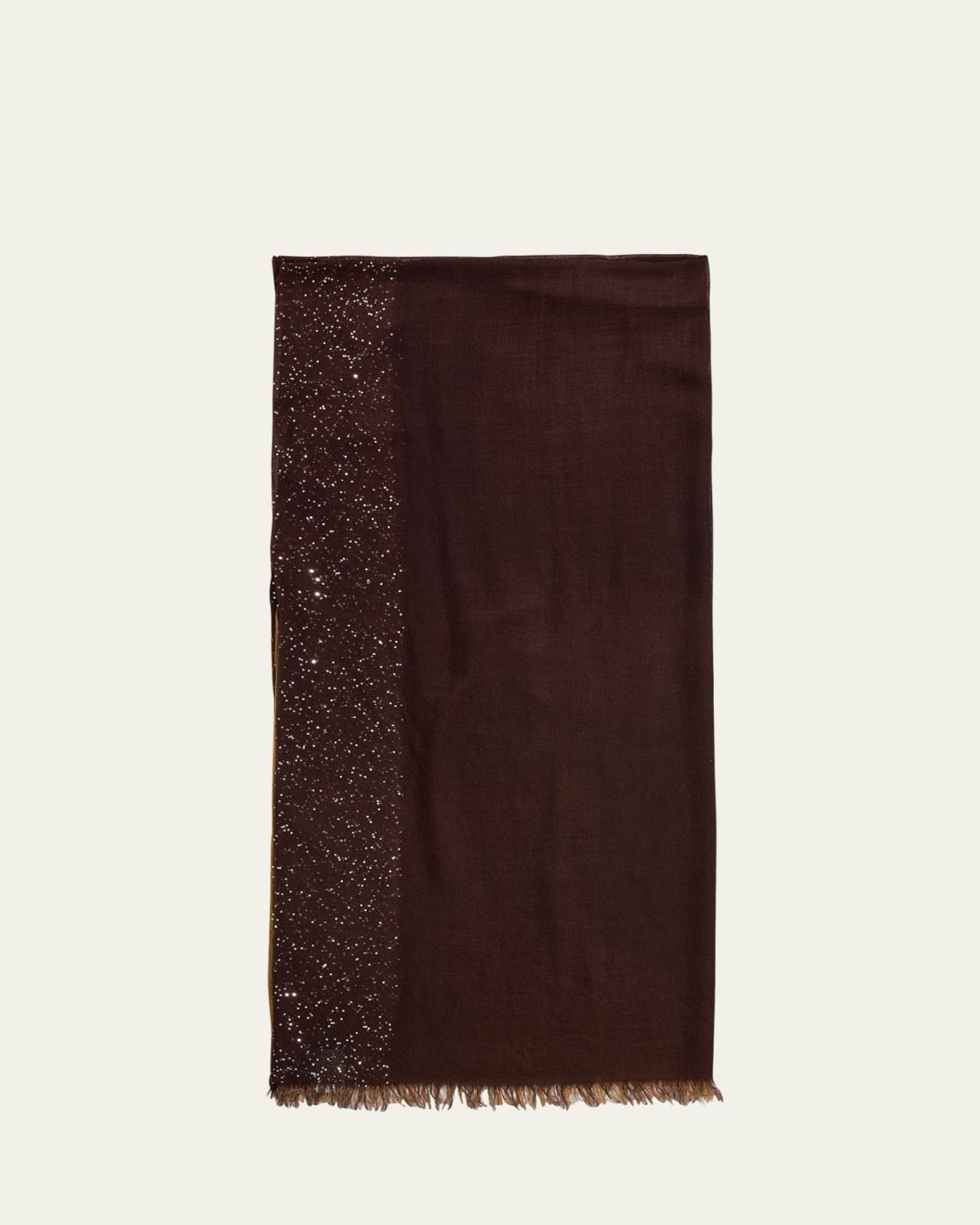 Faliero Sarti Dania Sequined Ombre Wool-Silk Scarf