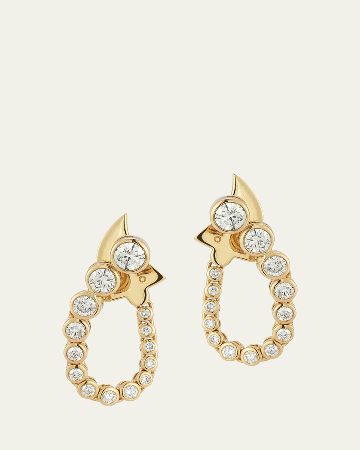 ONDYN Fluorescence Earrings with Diamonds