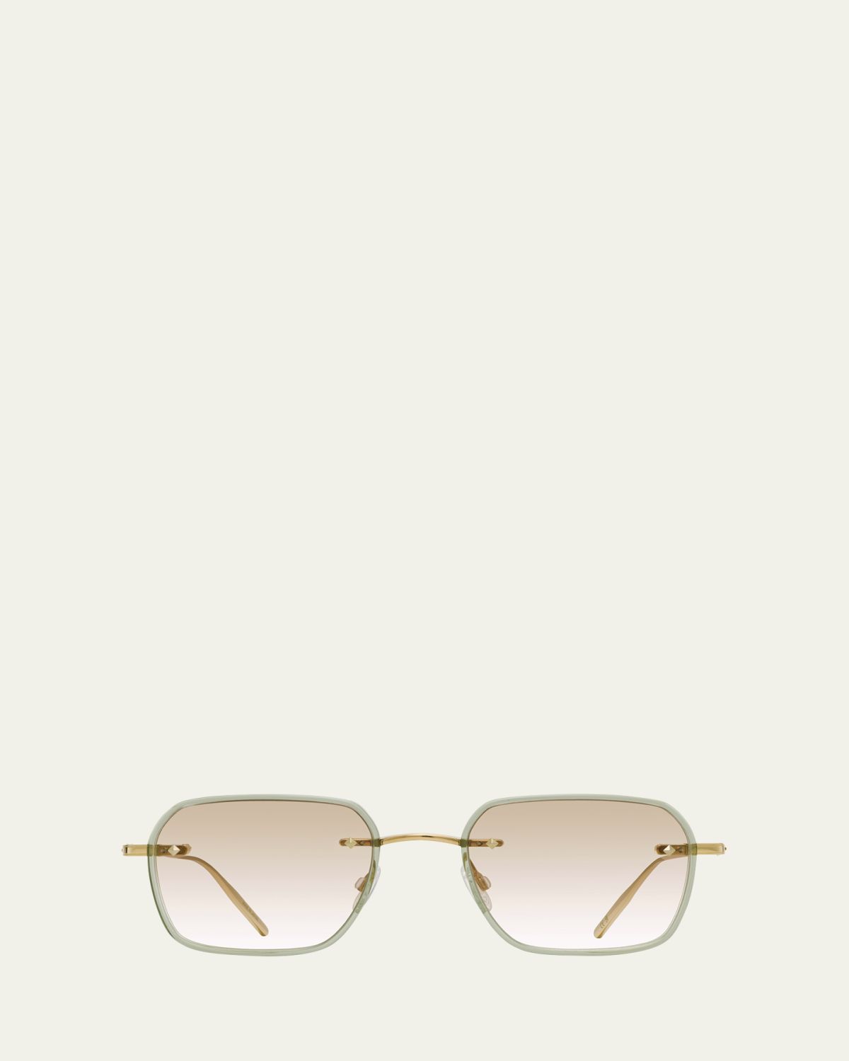 Barton Perreira Men's Louie Titanium and Acetate Square Sunglasses