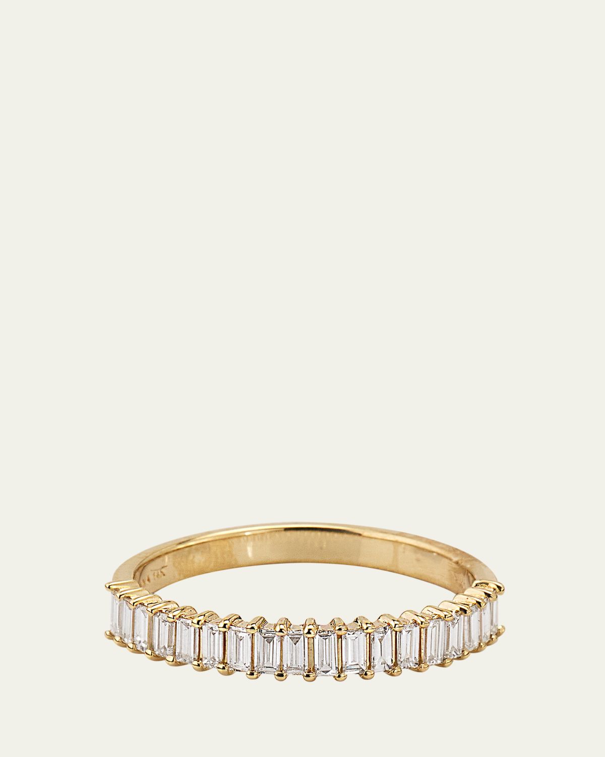 Lana 14K Gold Baguette Diamond Stackable Ring