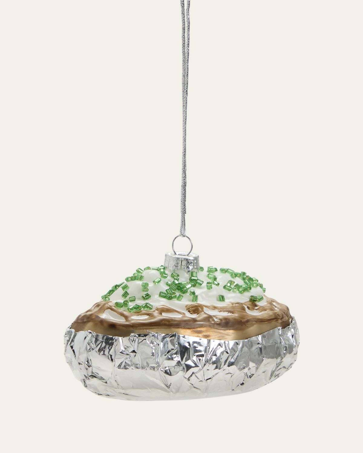 Cody Foster & Co Baked Potato Glass Ornament
