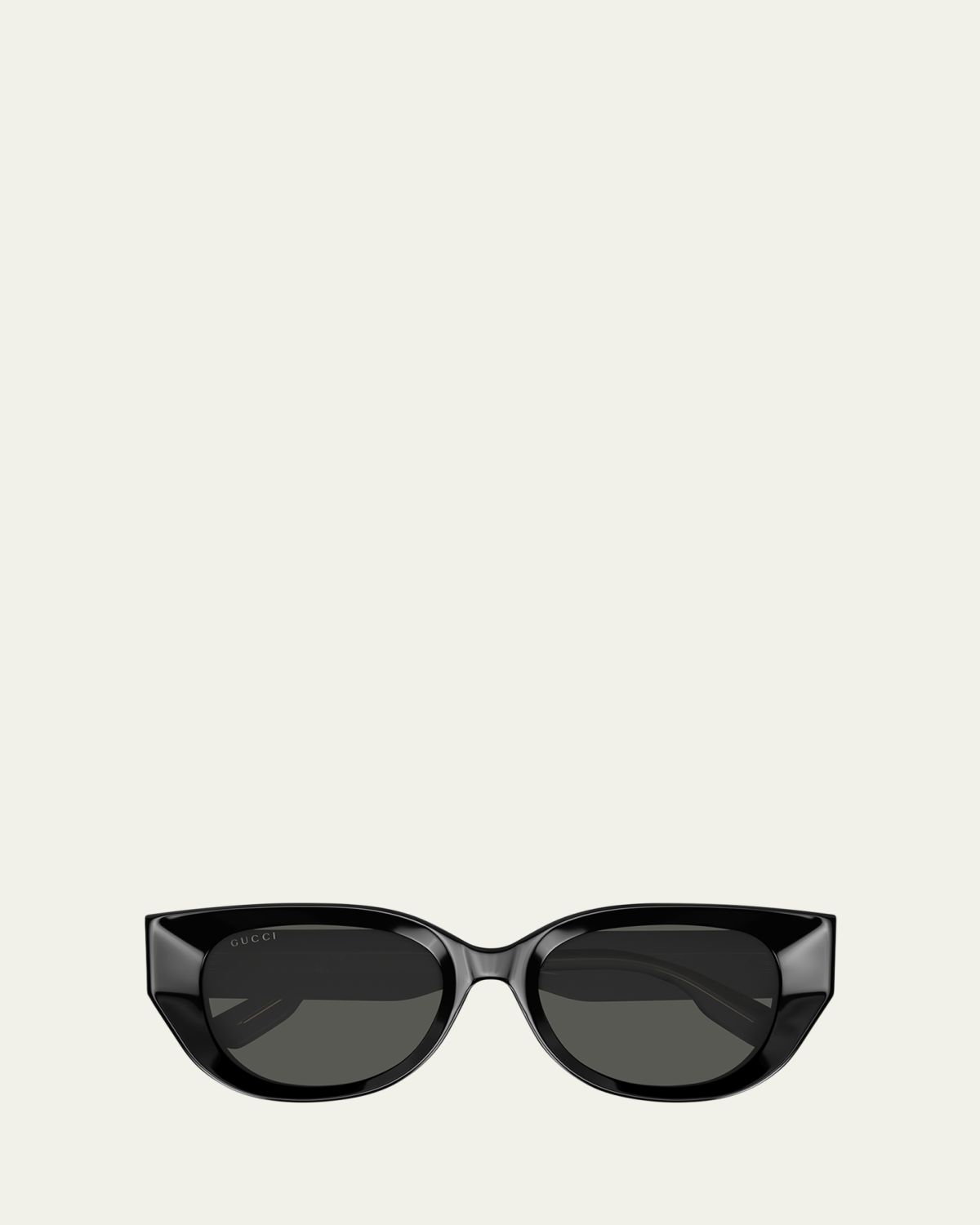 Gucci Beveled Recycled Acetate Cat-Eye Sunglasses