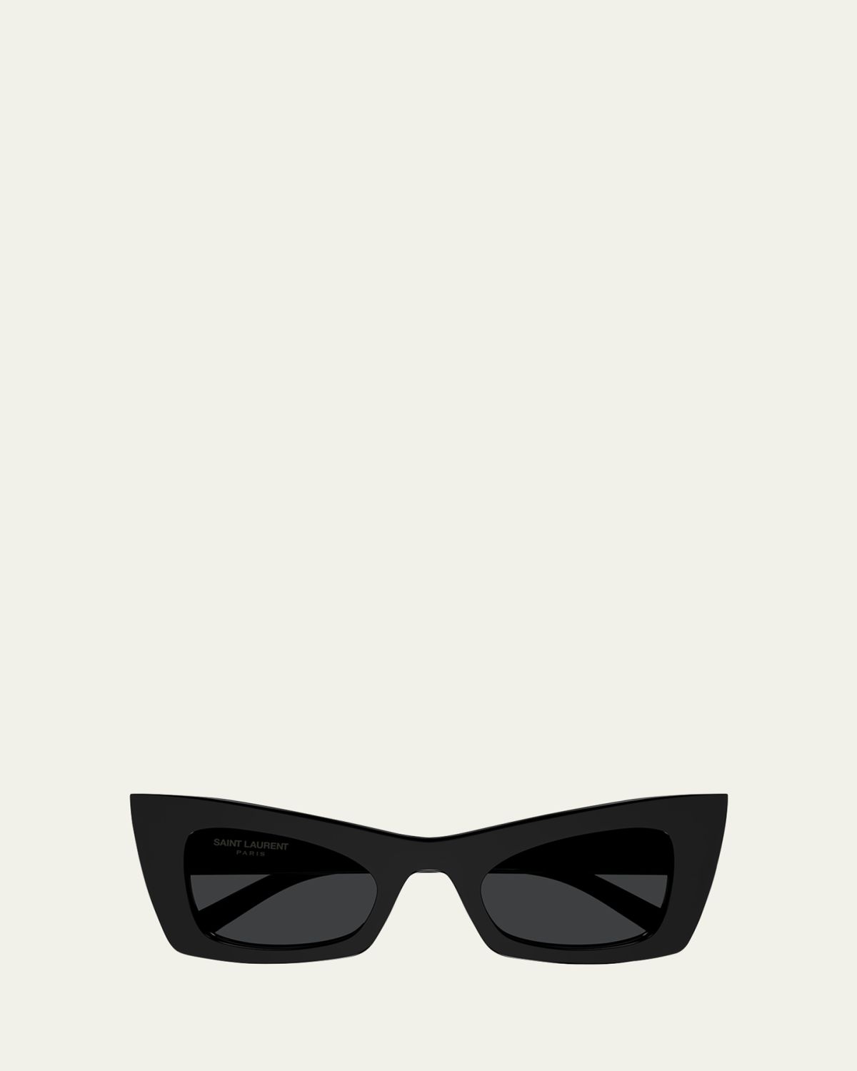 Saint Laurent Fashion Show Plastic Cat-Eye Sunglasses