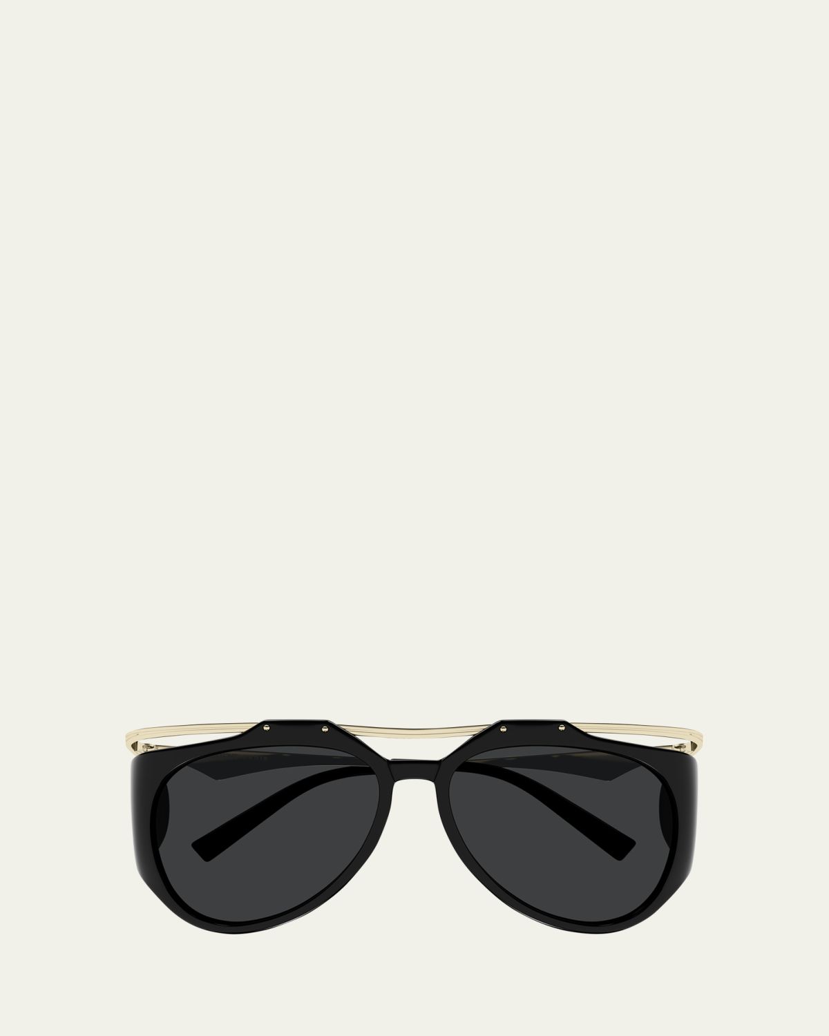 Saint Laurent Amelia Plastic & Metal Aviator Sunglasses