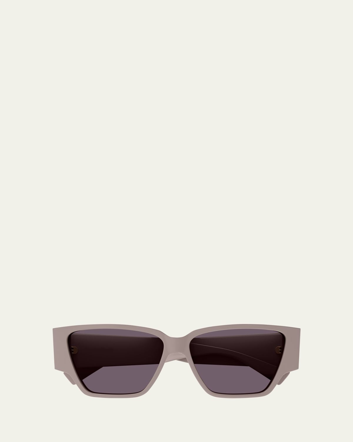 Bottega Veneta Logo Pink Acetate Butterfly Sunglasses