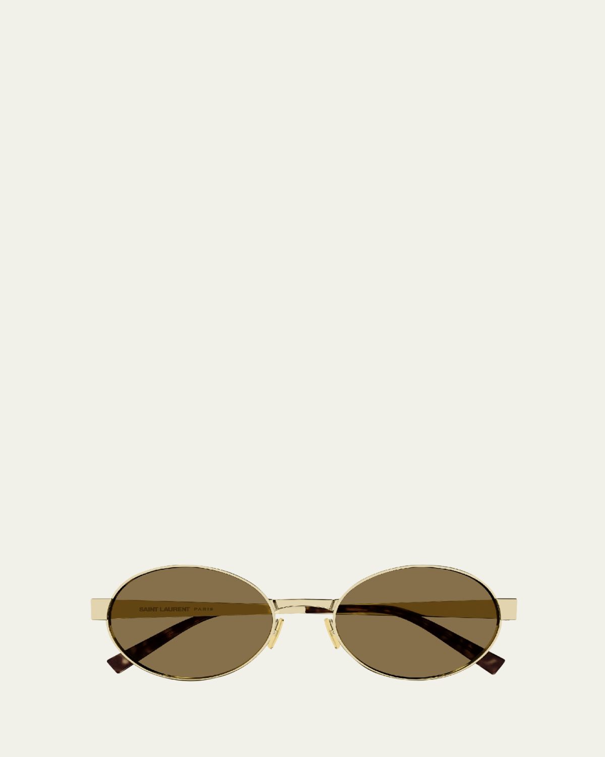 Saint Laurent Men's Round Nylon and Metal Sunglasses