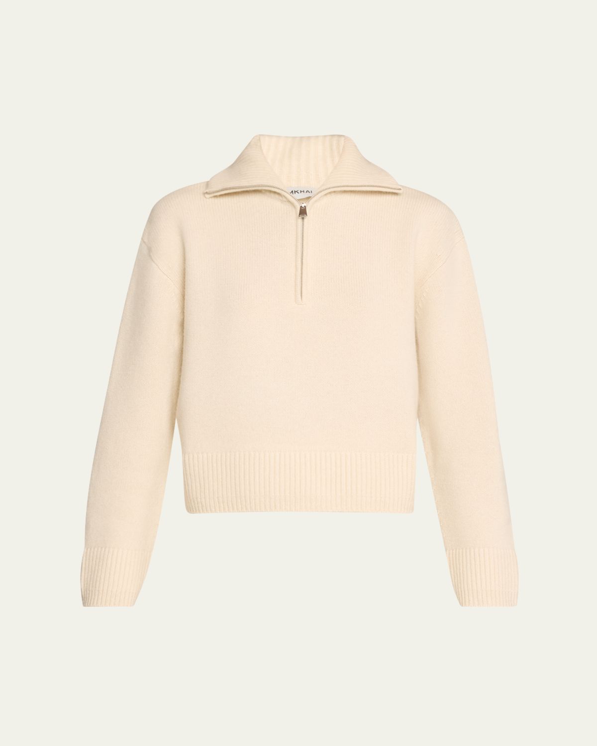SIMKHAI Andes Cashmere Henley Pullover Sweater