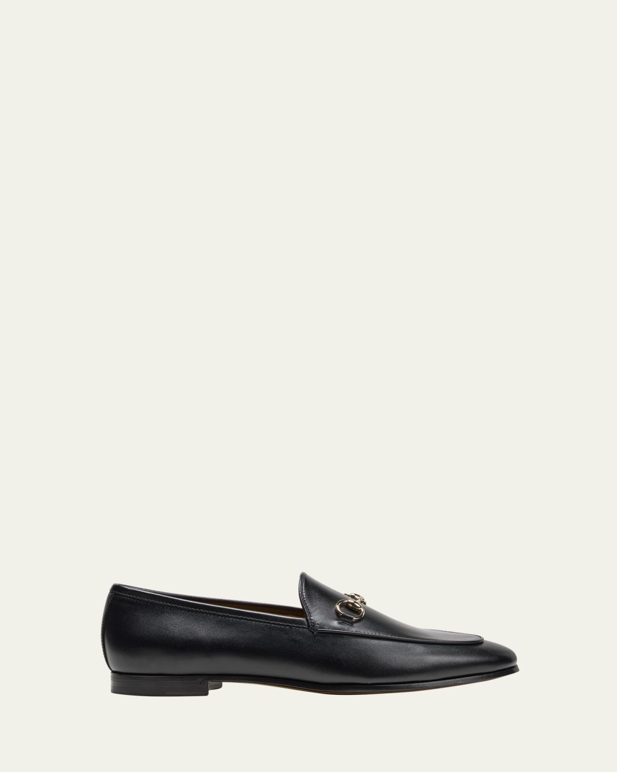 Gucci Jordaan Leather Horsebit Loafers