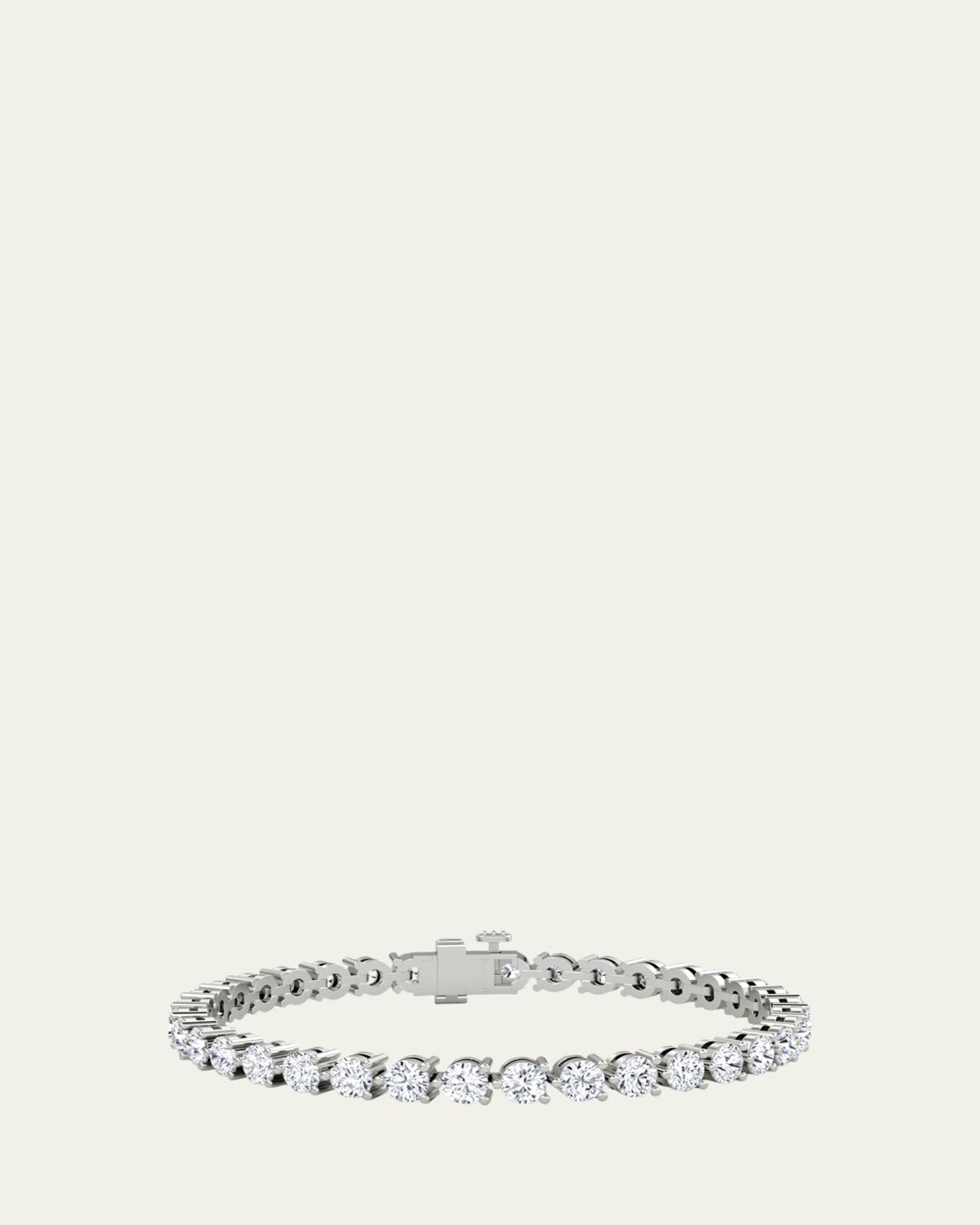 VRAI 14K White Gold Round Lab Grown Diamond Tennis Bracelet, 8.50tcw