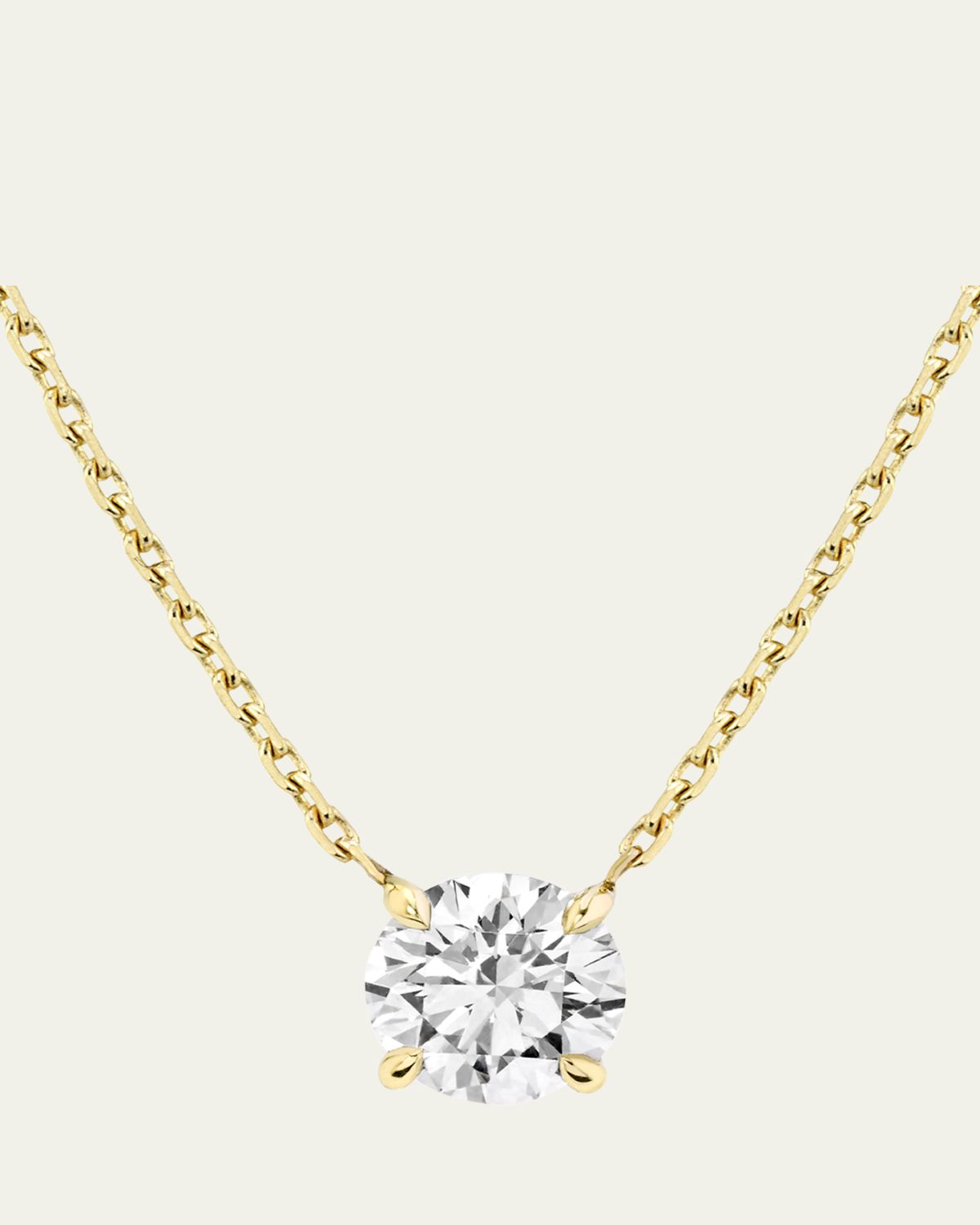 VRAI Brilliant-Cut Round Solitaire Lab Grown Diamond Necklace, 1.0tcw