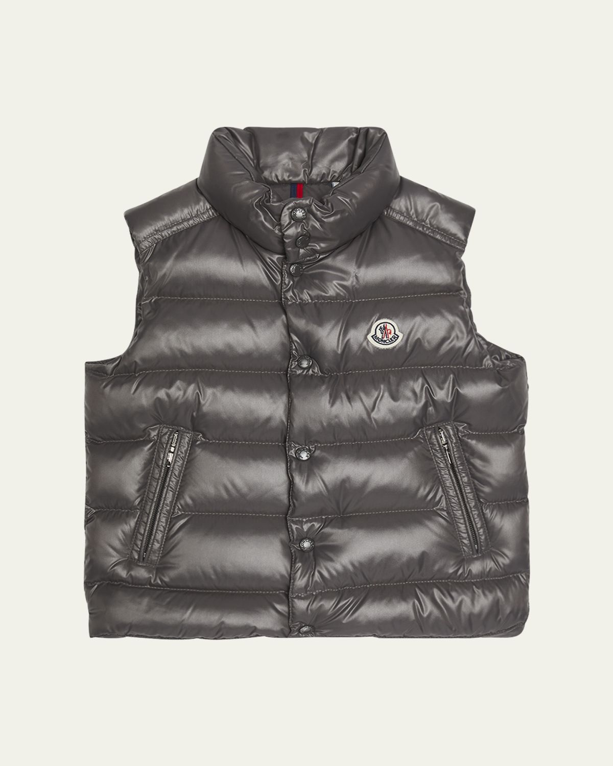 Moncler Boy's Tib Logo Quilted Vest, Size -6 | Thumbnail 4 Moncler Boy's Tib Logo Quilted Vest, Size -6 | Thumbnail 4
