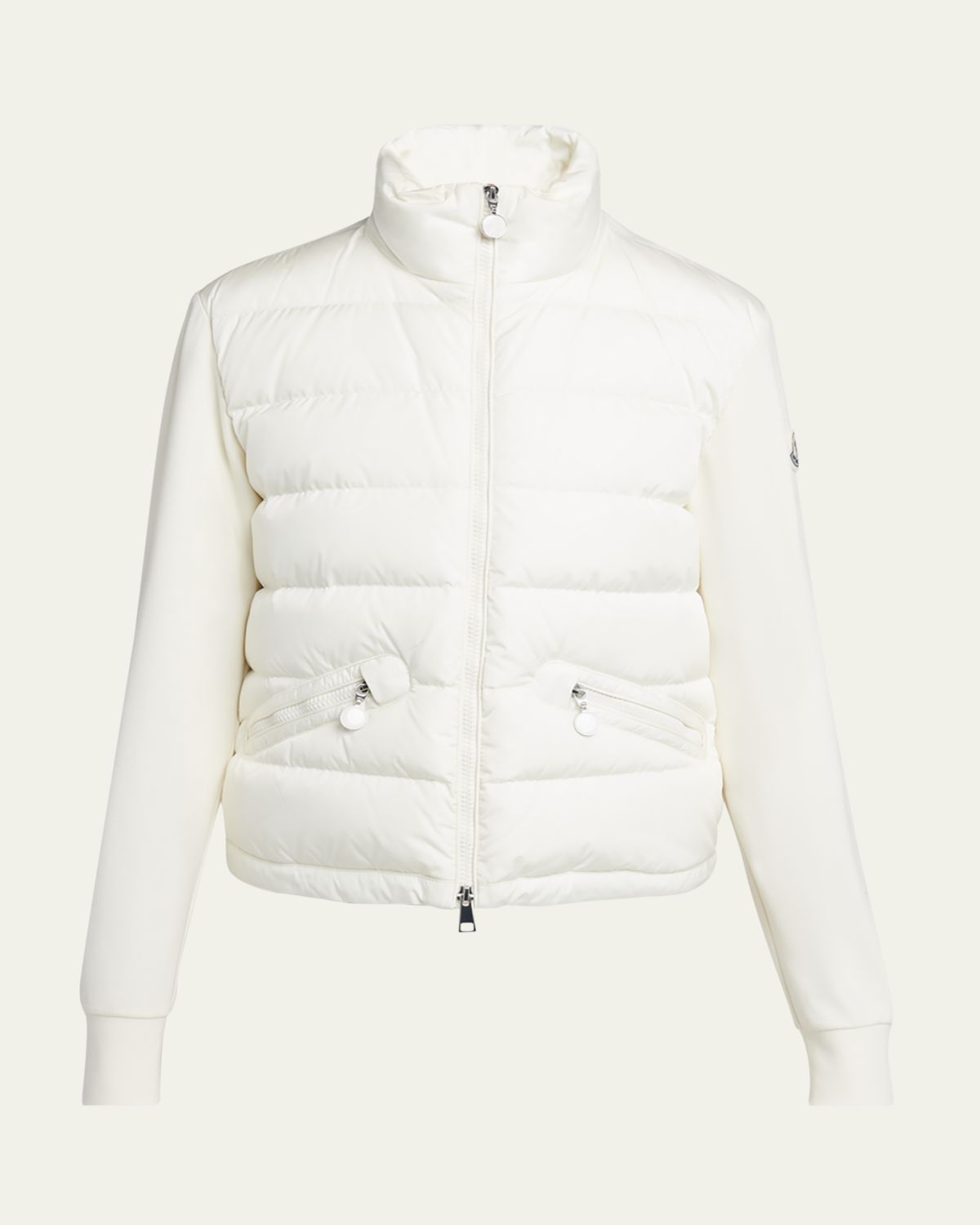 Moncler Quilted Nylon Zip-Up Cardigan